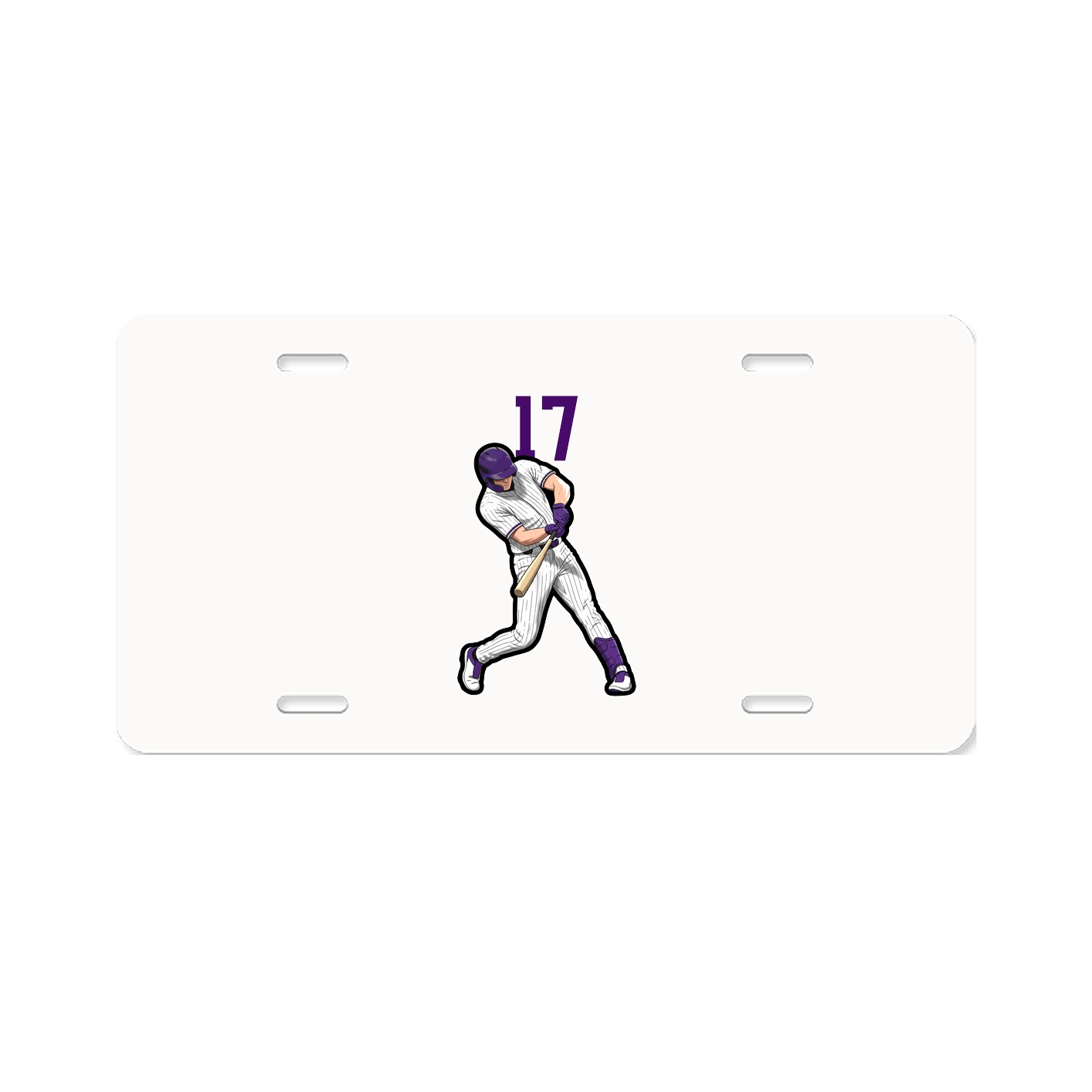 License Plate — Number Top in Classic
