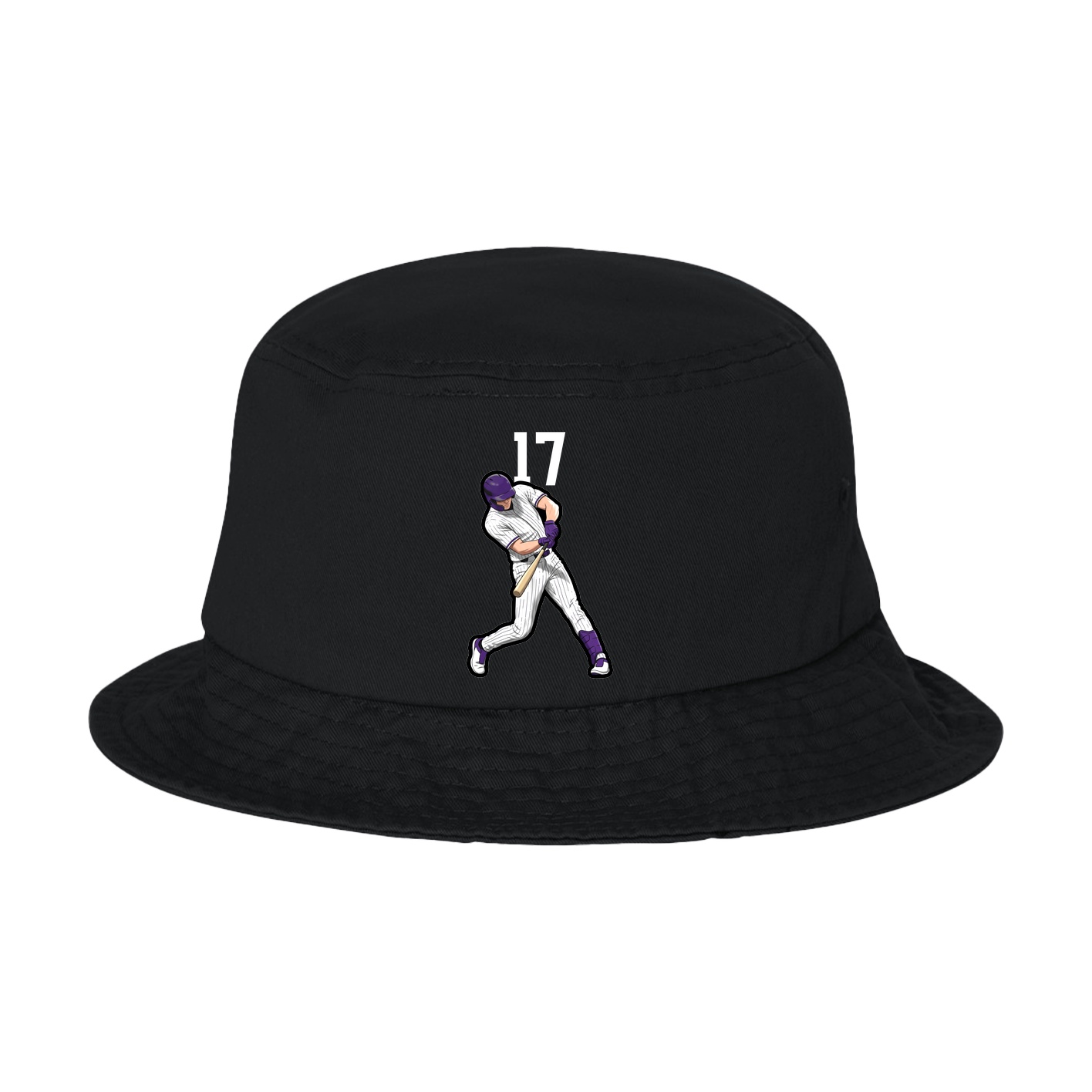 Bucket Cap — Number Top in Black