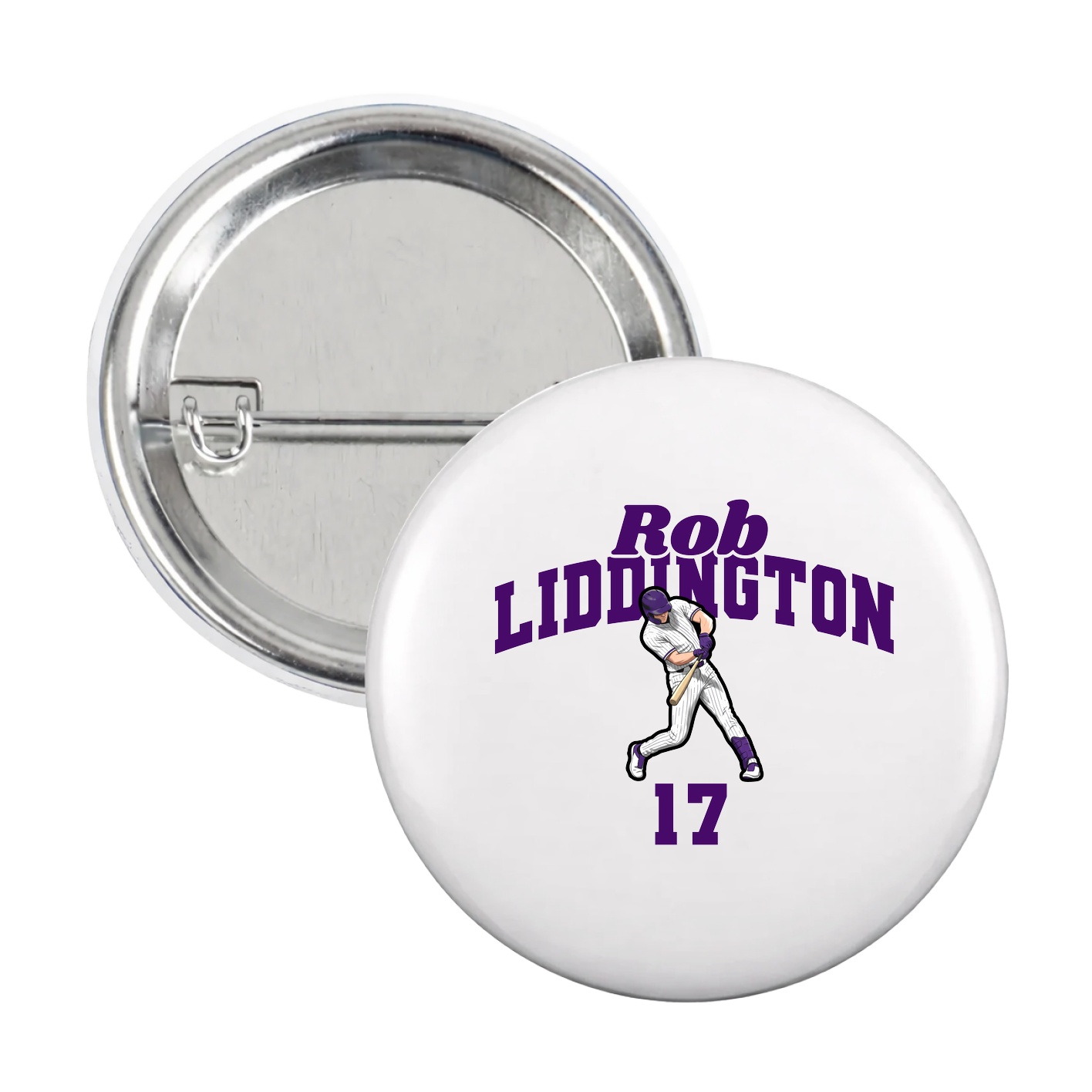 Game Day Button — Signature Arch in White