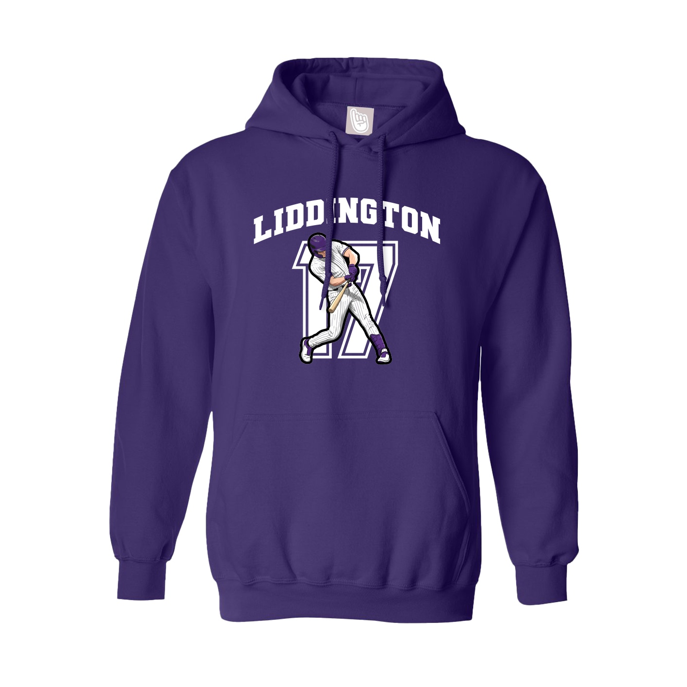 Hoodie — Number in Purple