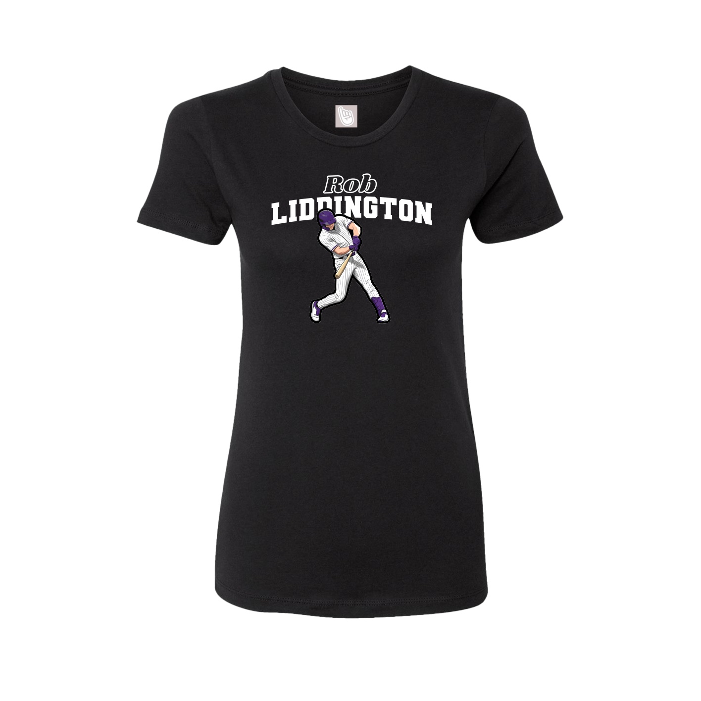 Womens Tee — Name Arch in Black