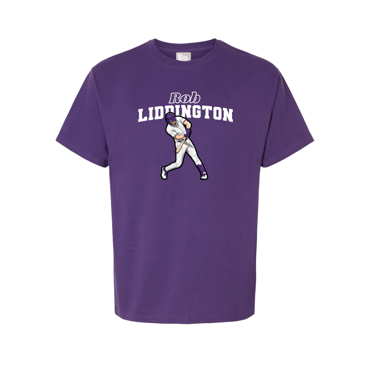 Youth Tee — Name Arch in Purple