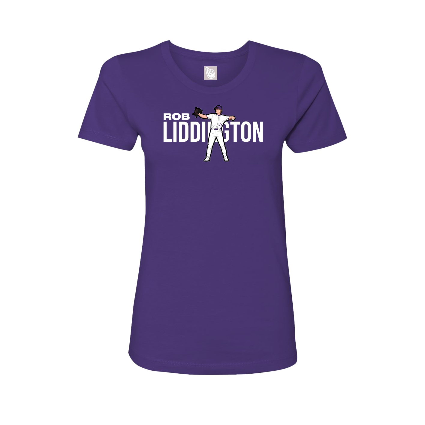 Womens Tee — Player Name in Purple