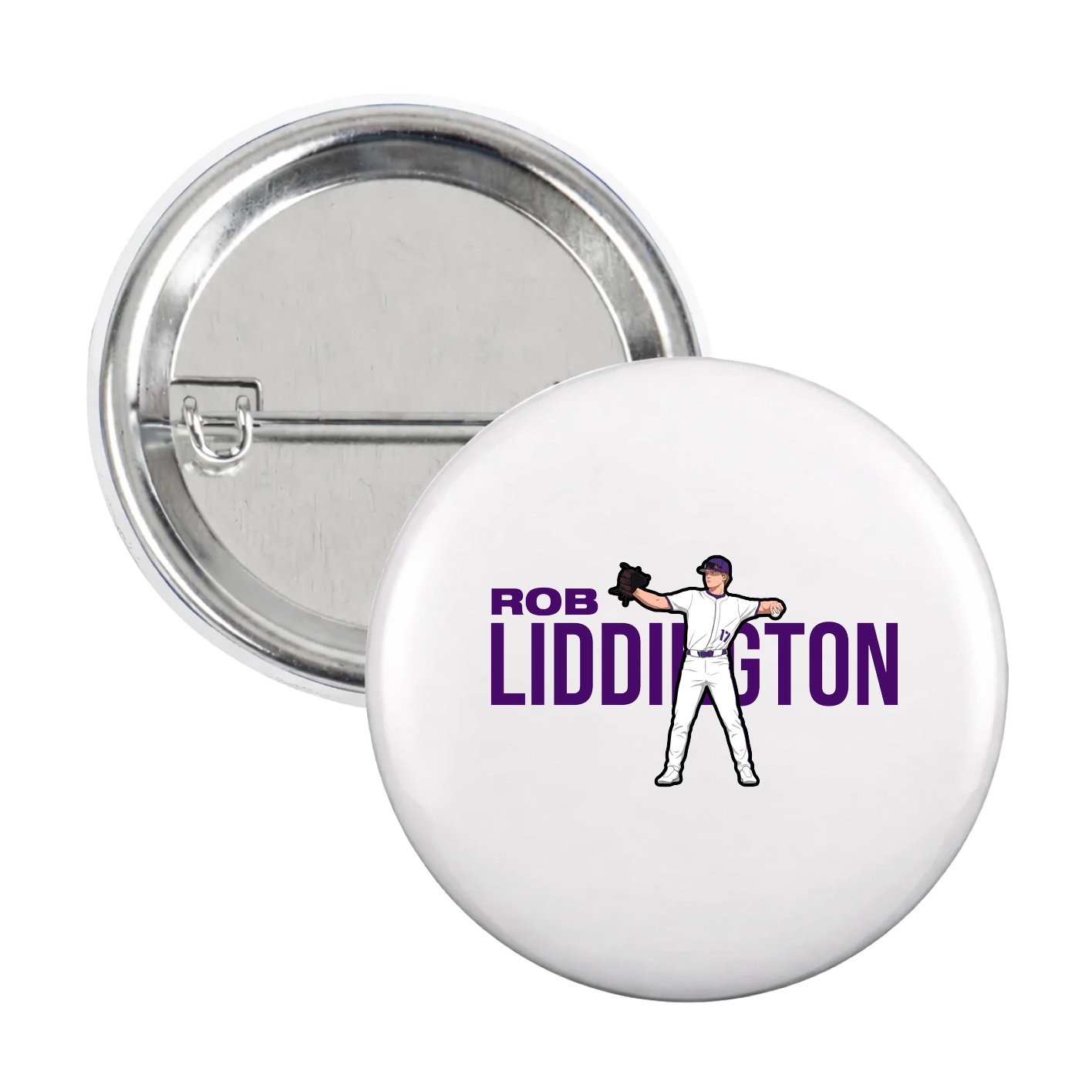 Game Day Button — Player Name in White