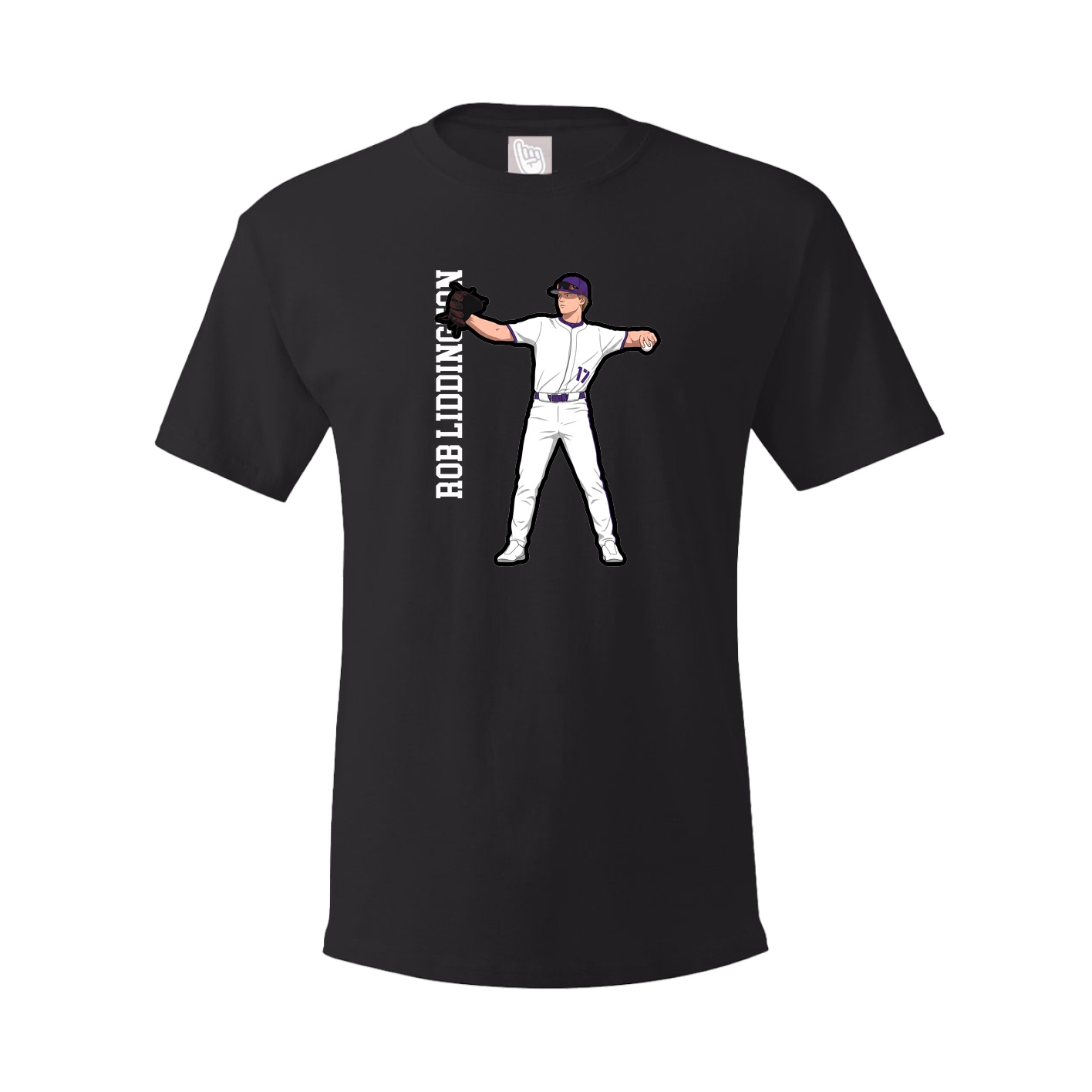 Tee — Name Vertical in Black