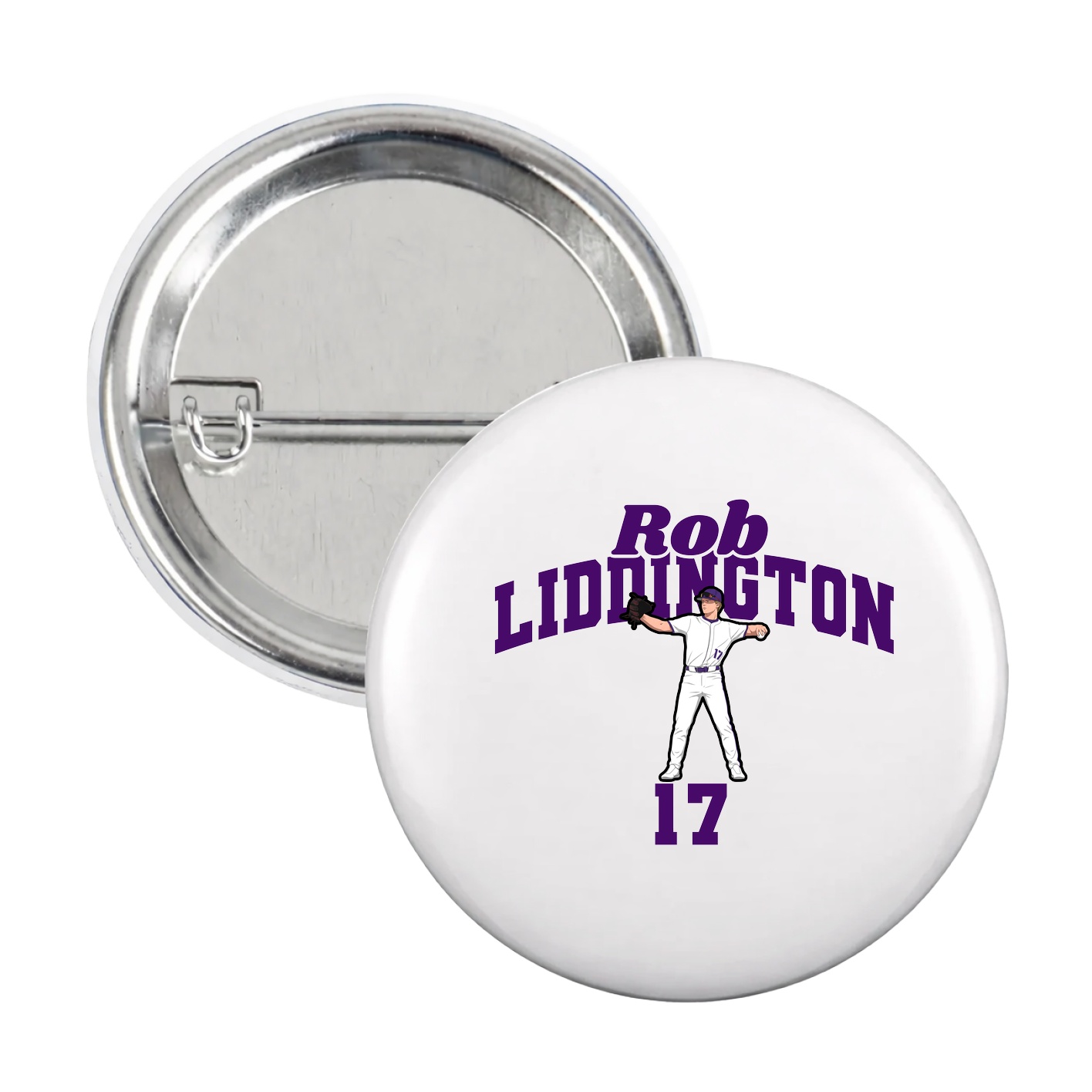 Game Day Button — Signature Arch in White