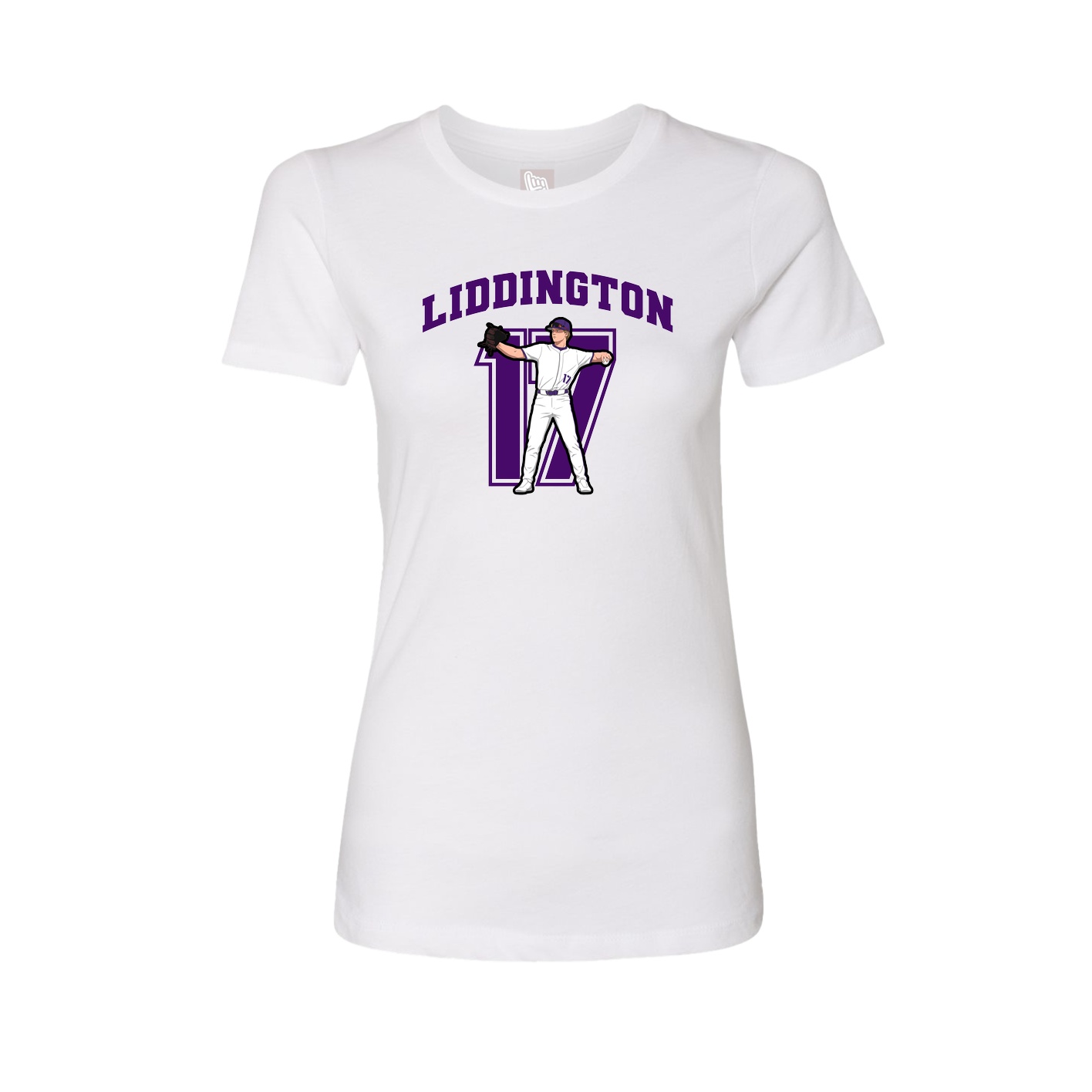 Womens Tee — Number in White
