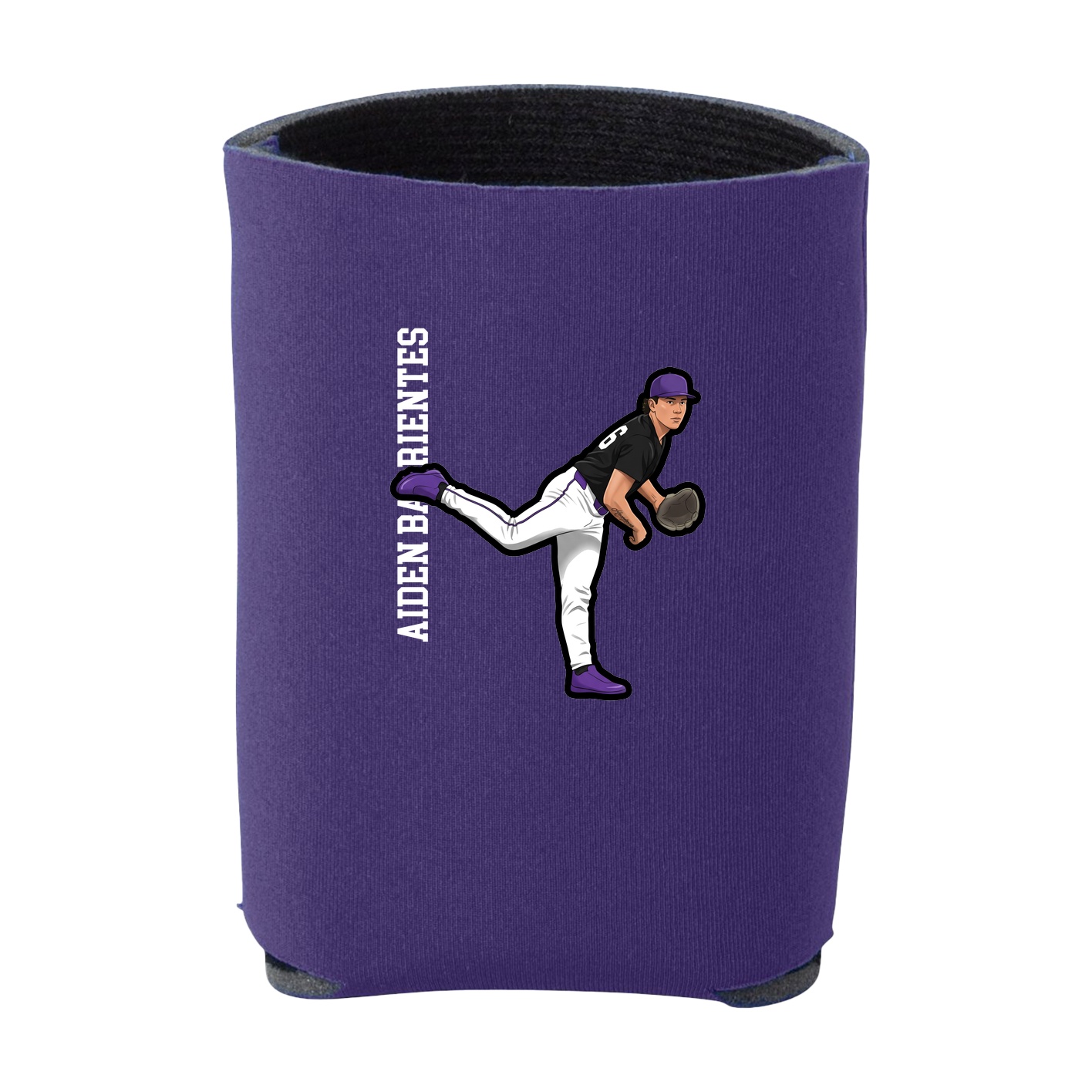Can Holder — Name Vertical in Purple