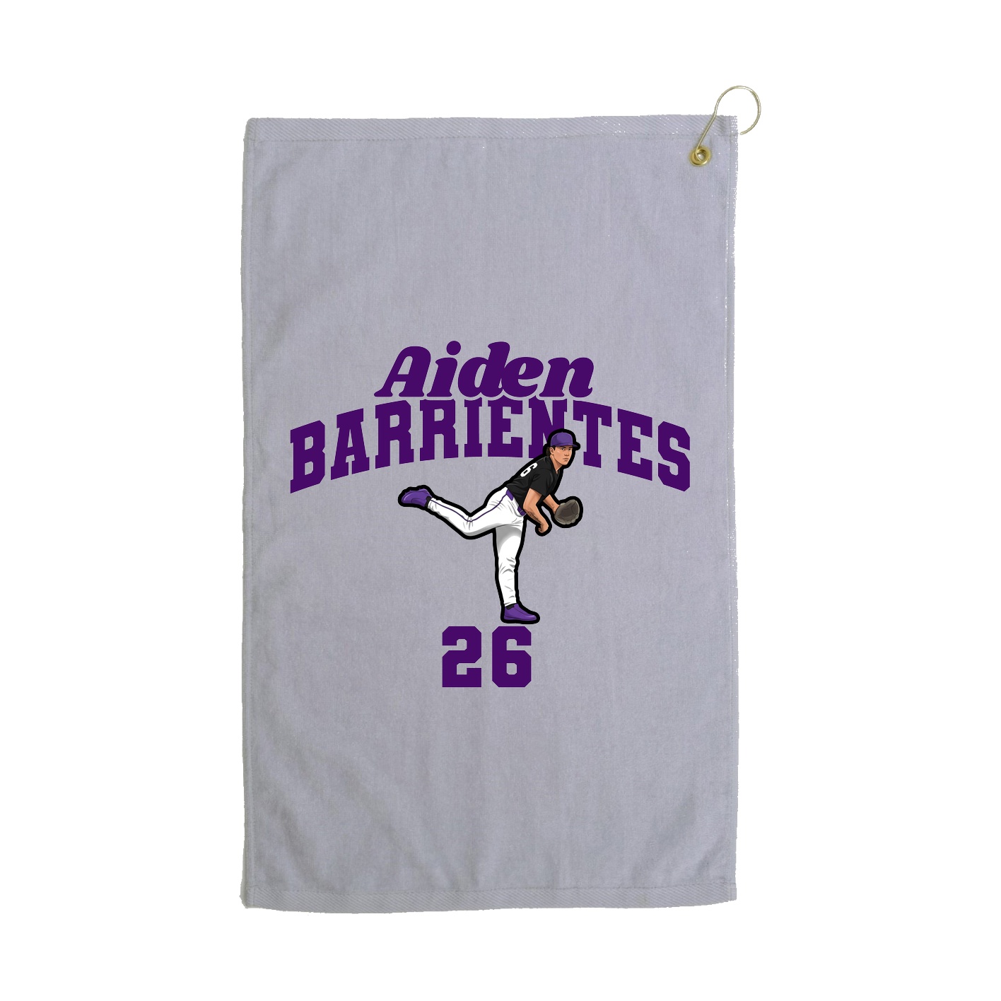 Golf Towel — Signature Arch in Grey