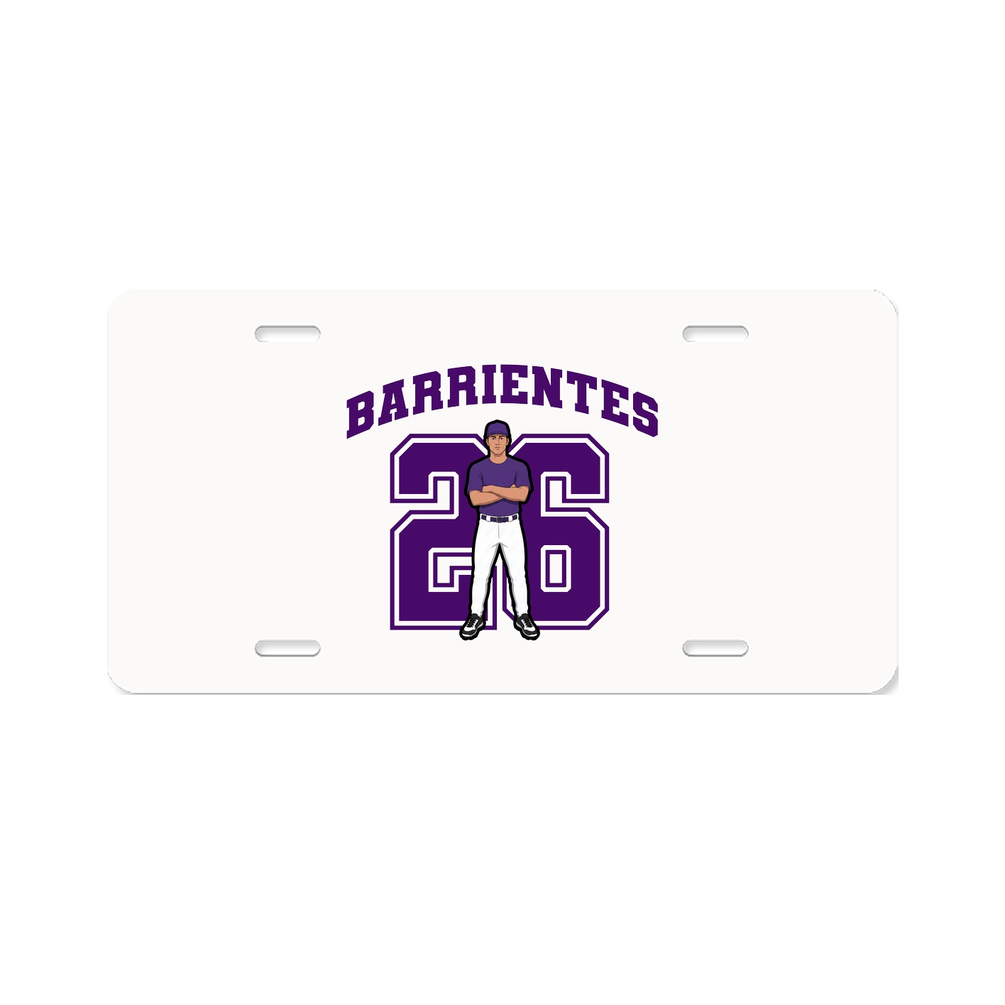 License Plate — Number in Classic