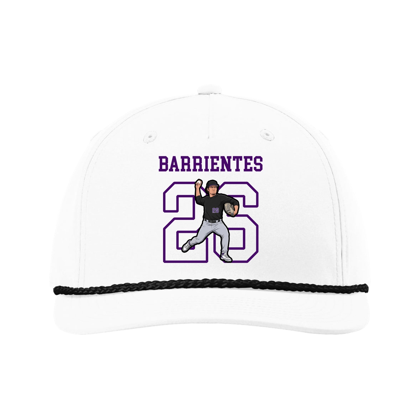 Five-Panel Classic Rope Cap — Shirsey in White