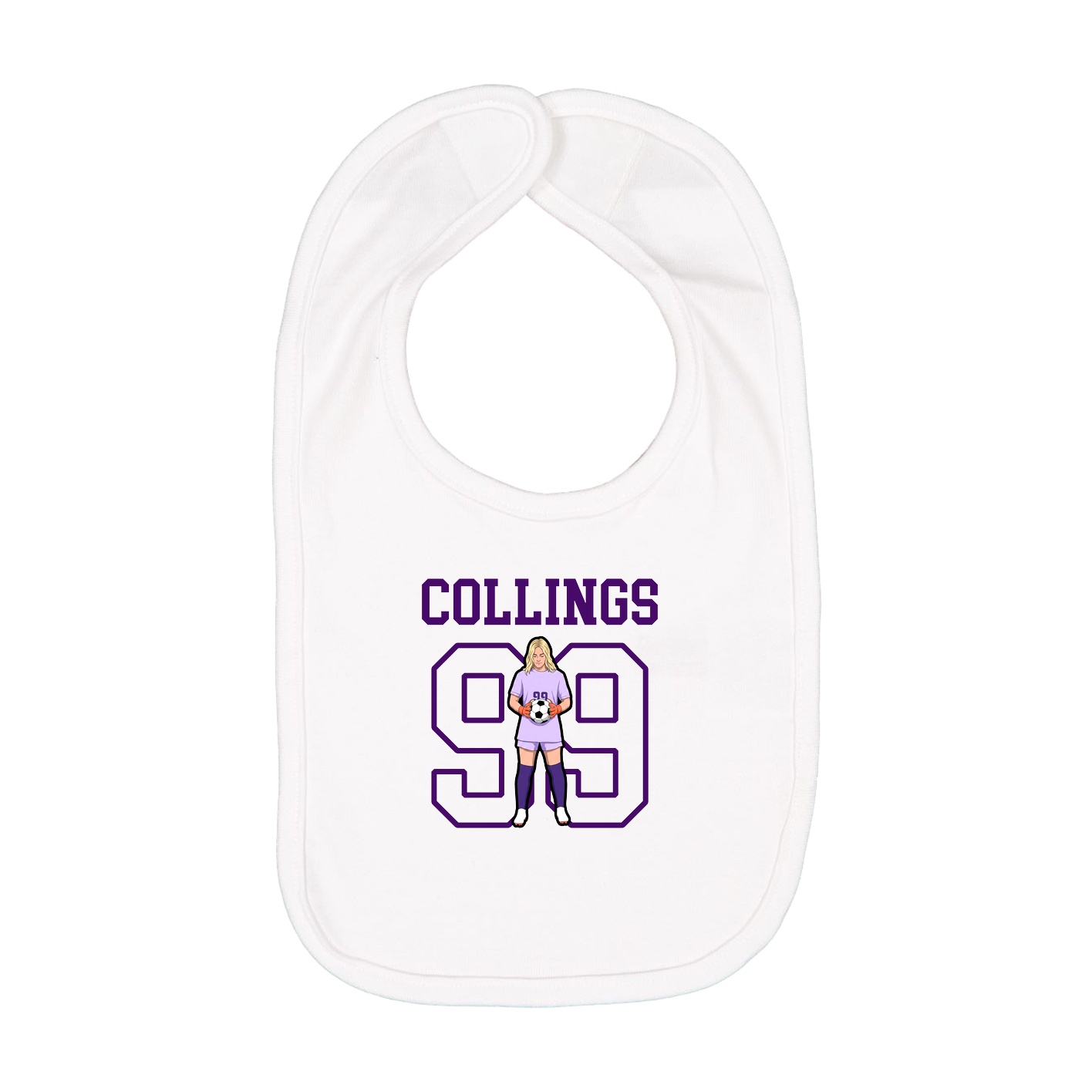 Infant Bib — Shirsey in White