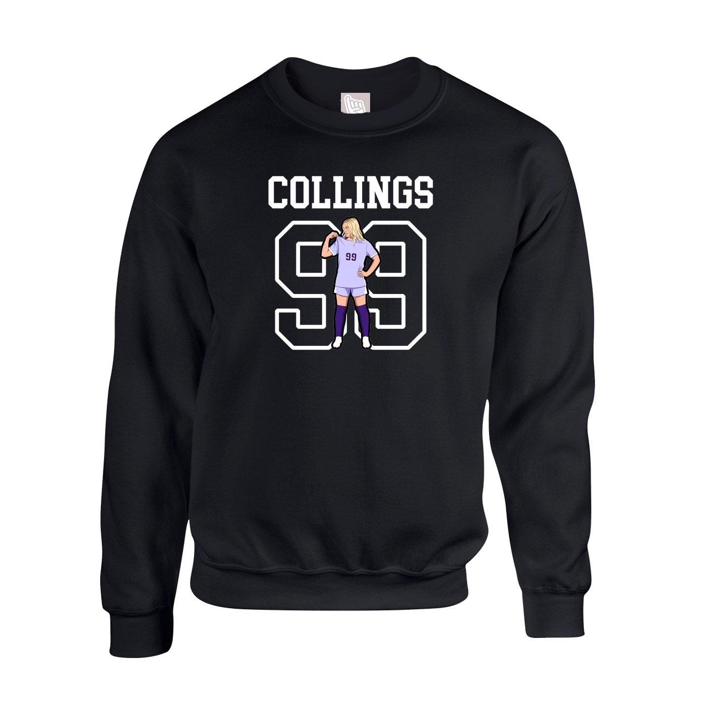 Fleece Crew — Shirsey in Black
