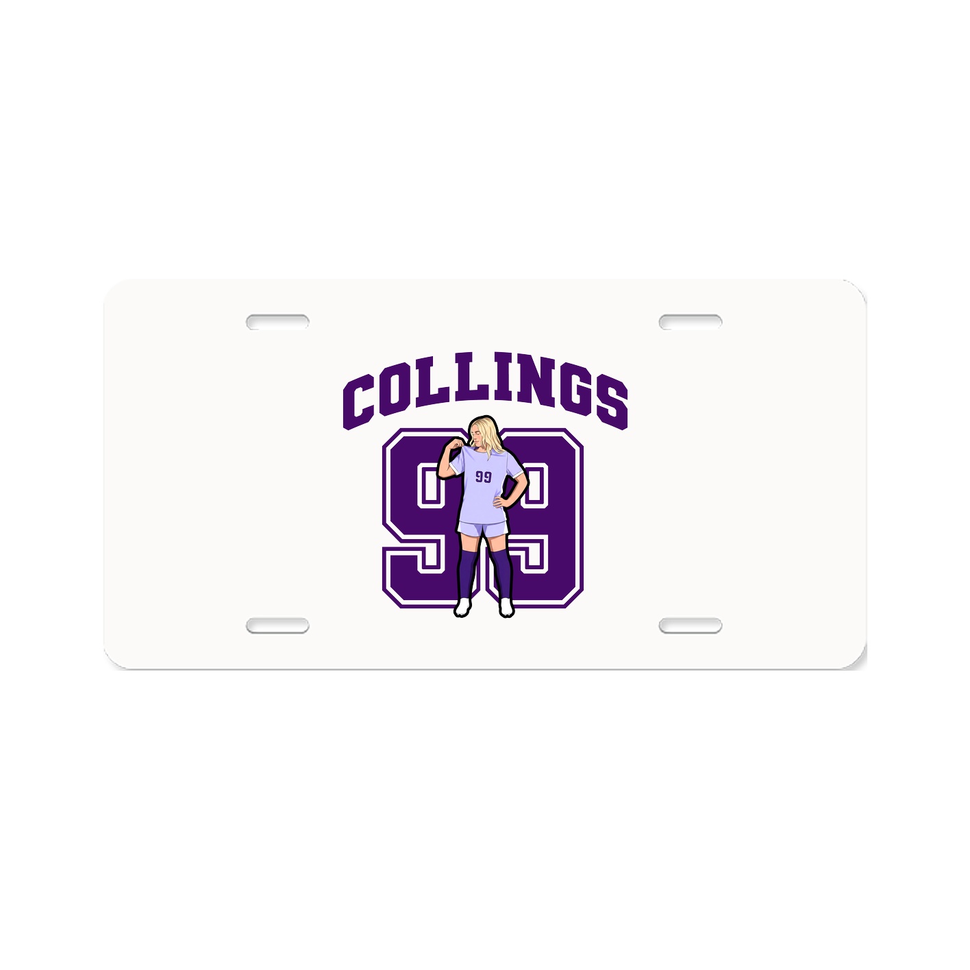License Plate — Number in Classic