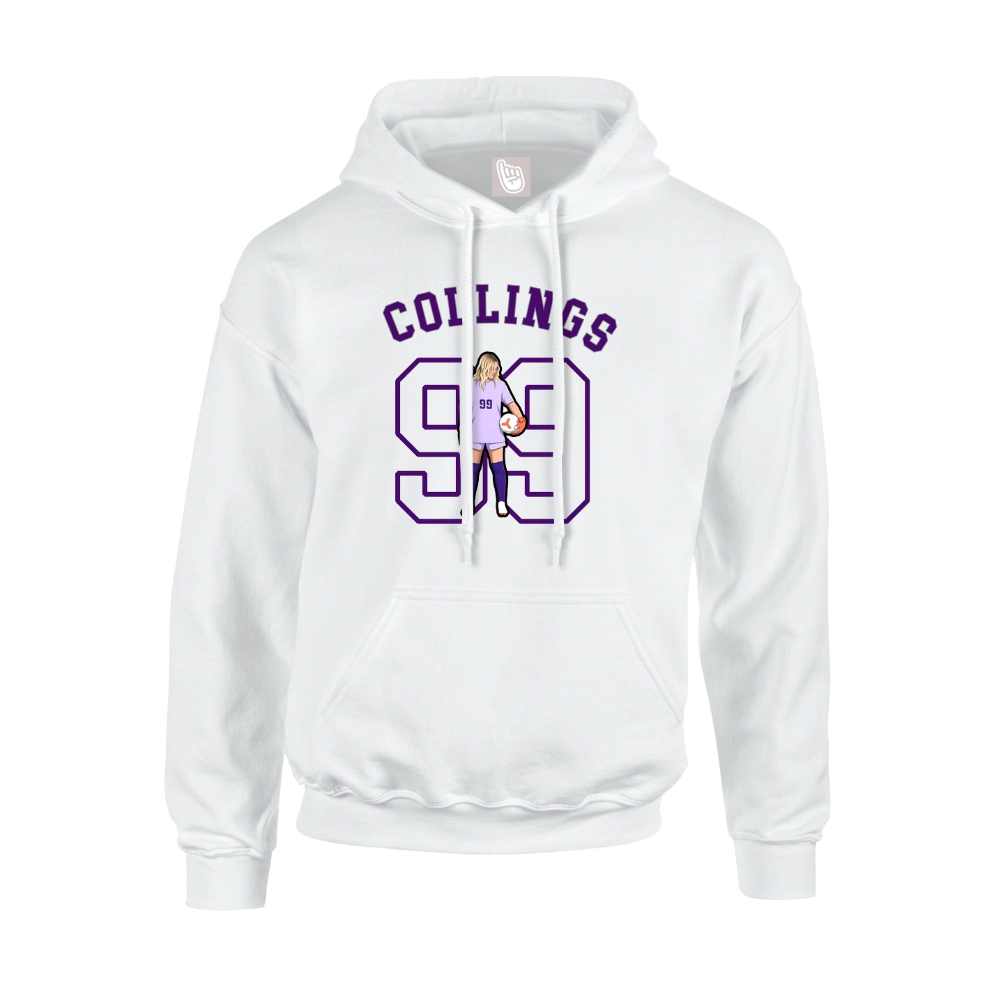 Hoodie — Shirsey Arch in White
