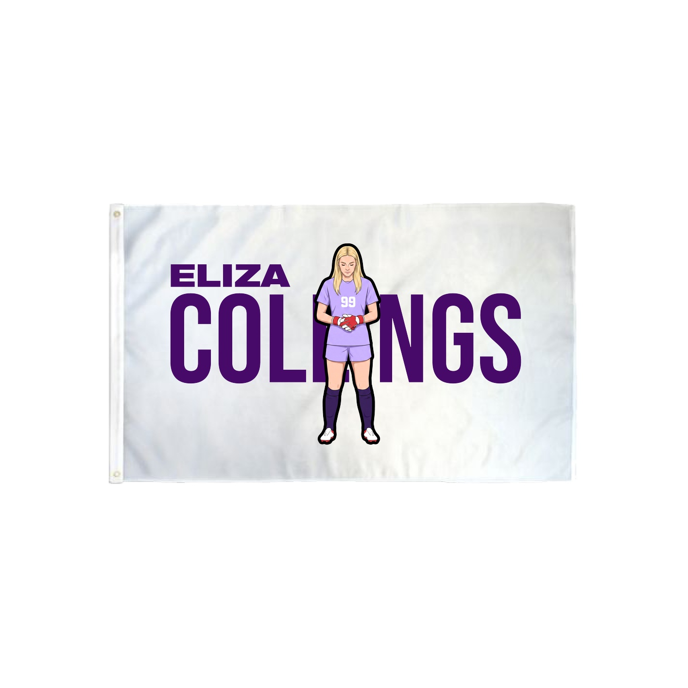 3x5 Flag — Player Name in Classic