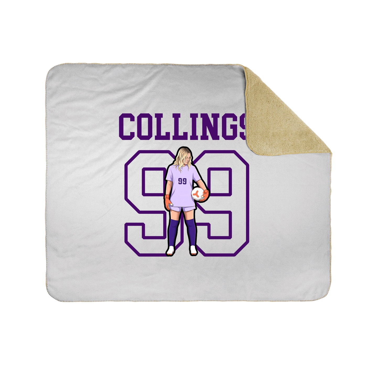 Throw Blanket — Shirsey in White