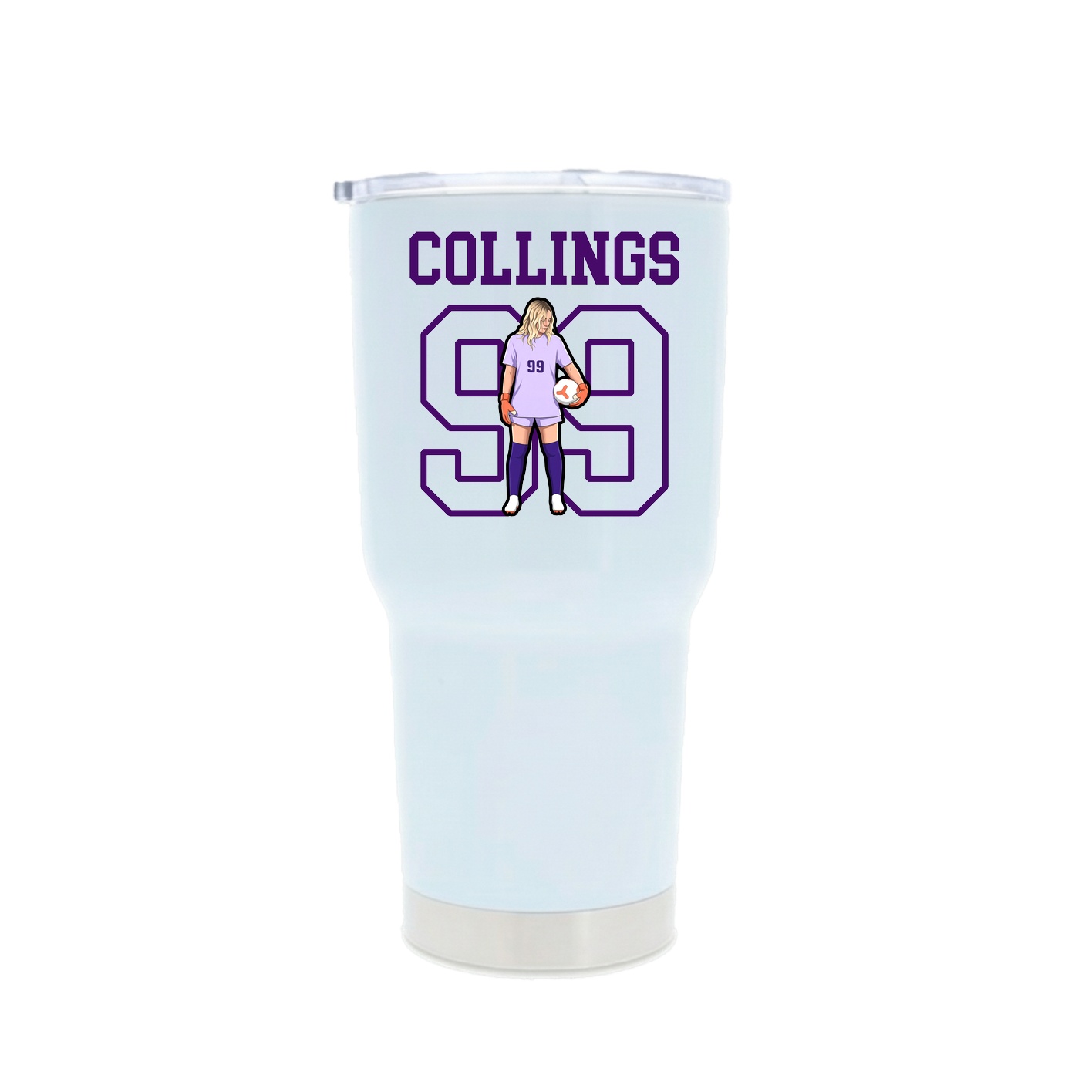 30oz Stainless Steel Tumbler — Shirsey in White
