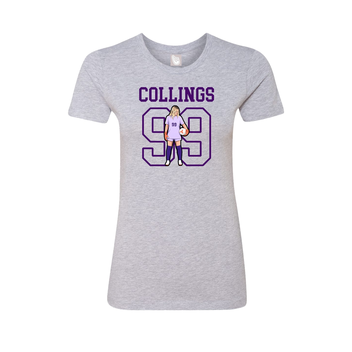 Fitted Women's Tee — Shirsey in Grey