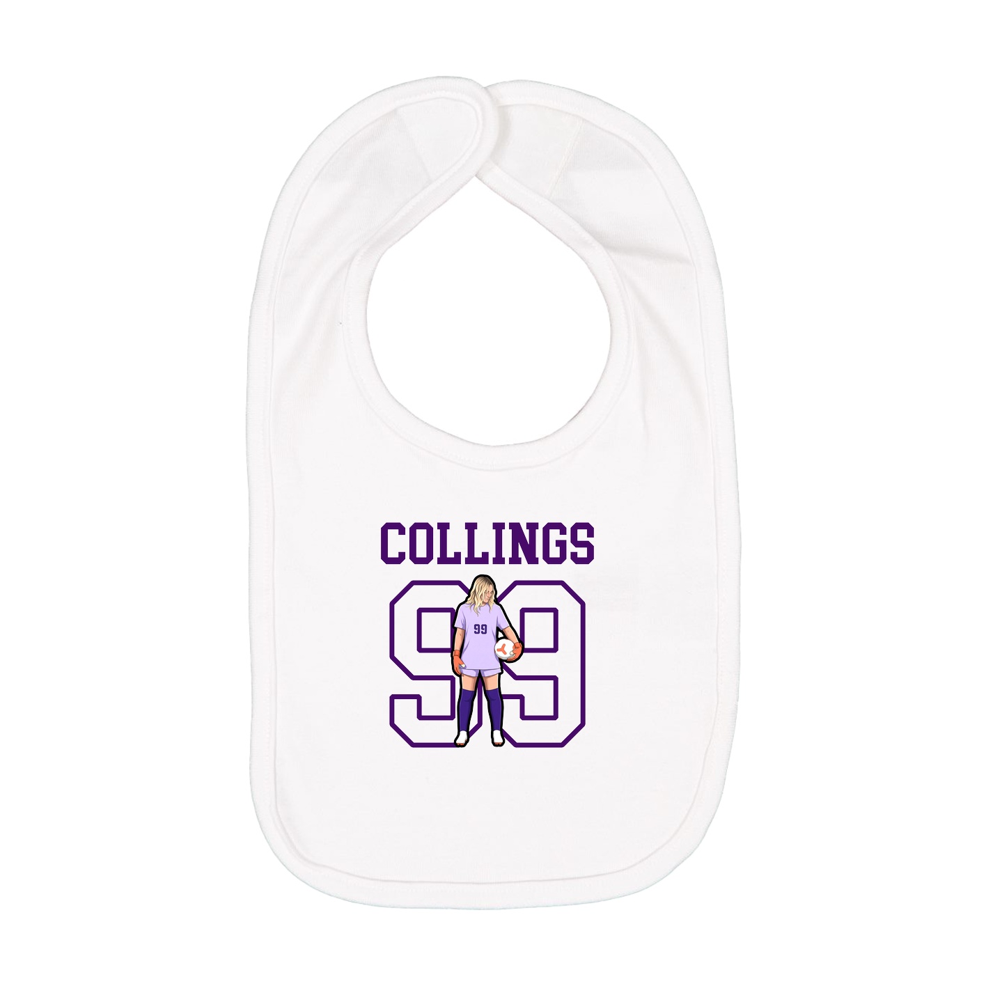 Infant Bib — Shirsey in White