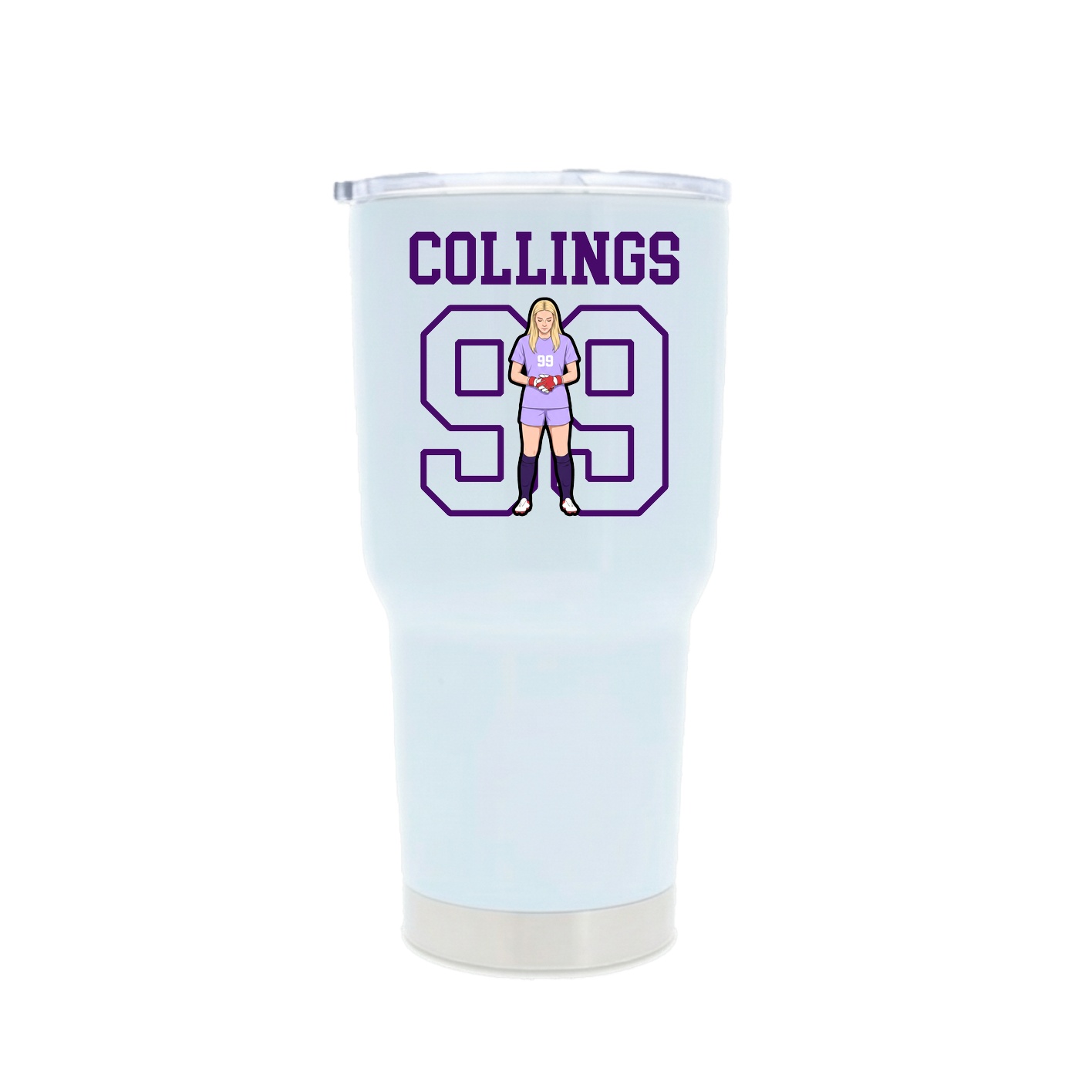 30oz Stainless Steel Tumbler — Shirsey in White