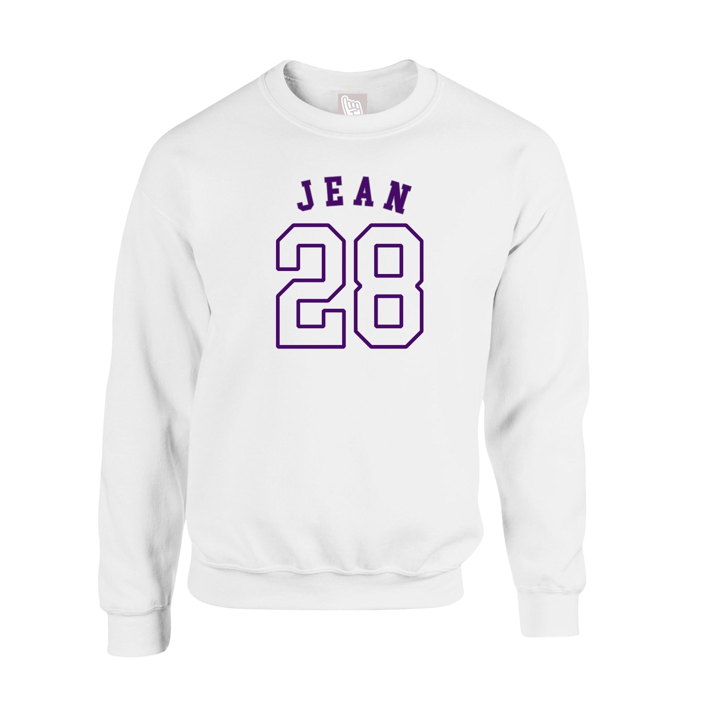 Fleece Crew — Shirsey Arch in White