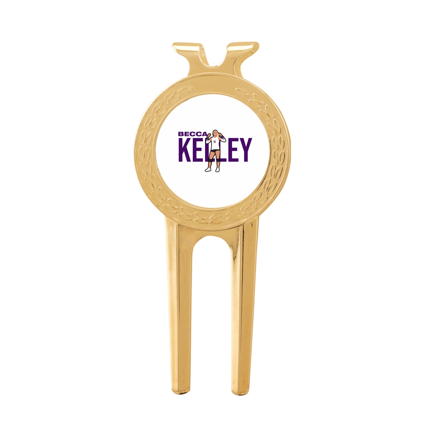 Divot Tool with Ball Marker — Player Name in Classic