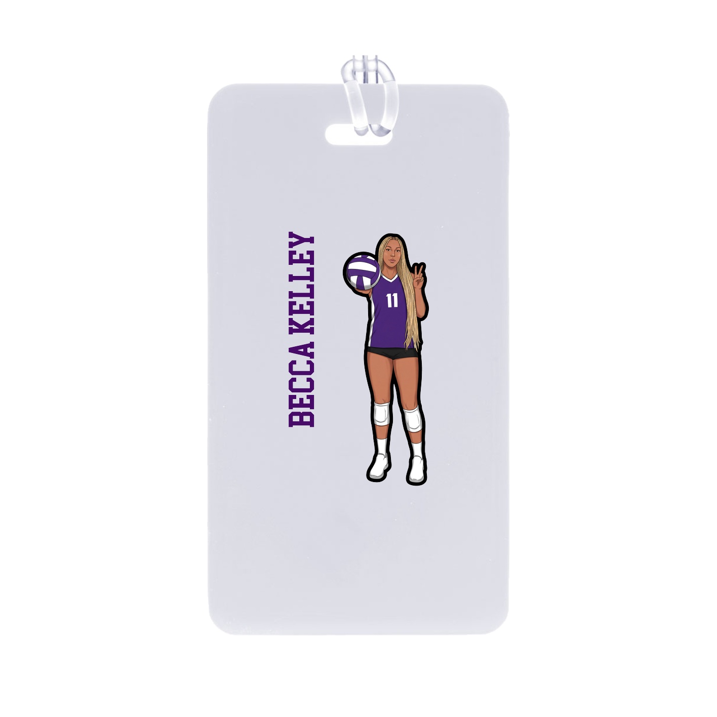 Bag Tag — Name Vertical in Classic