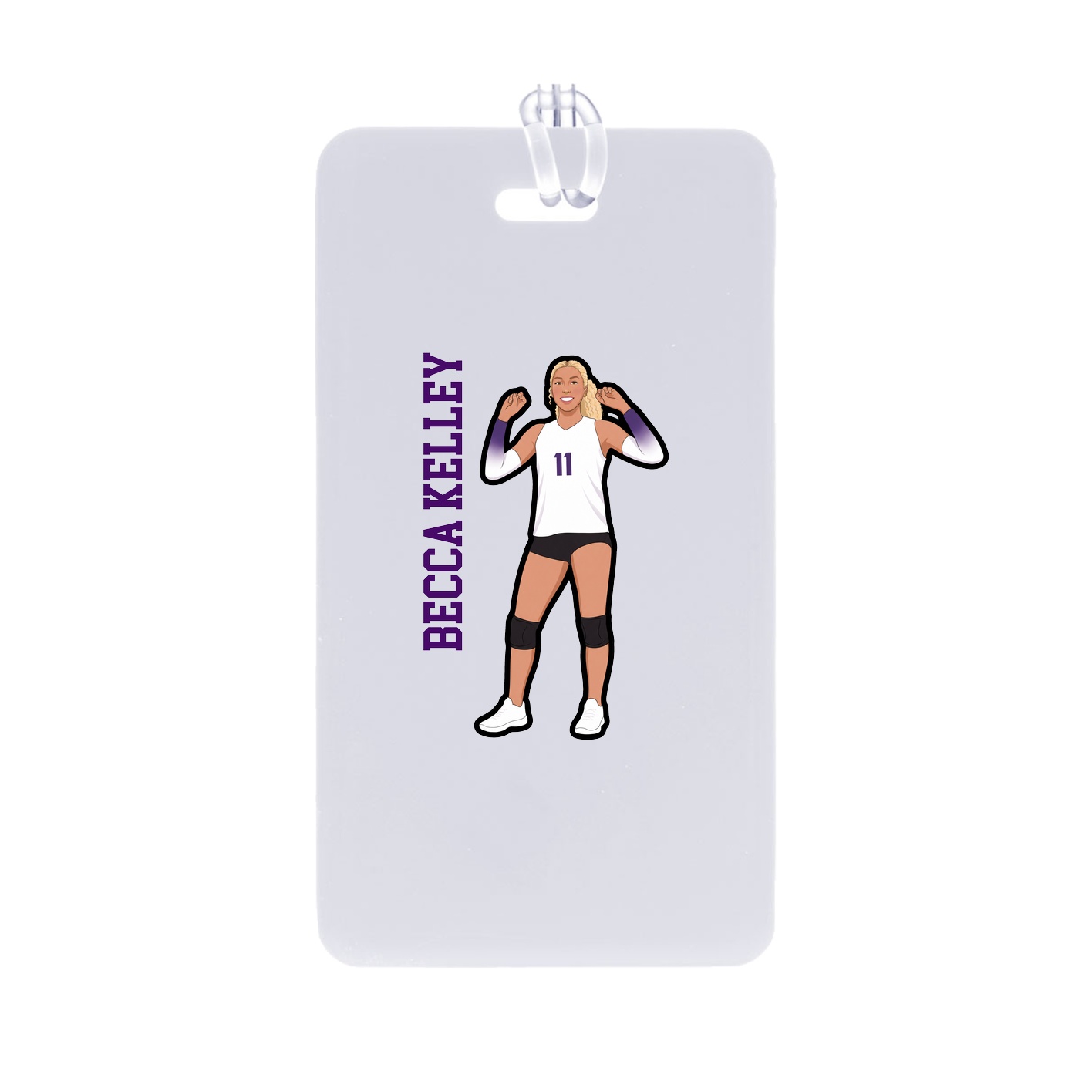 Bag Tag — Name Vertical in Classic