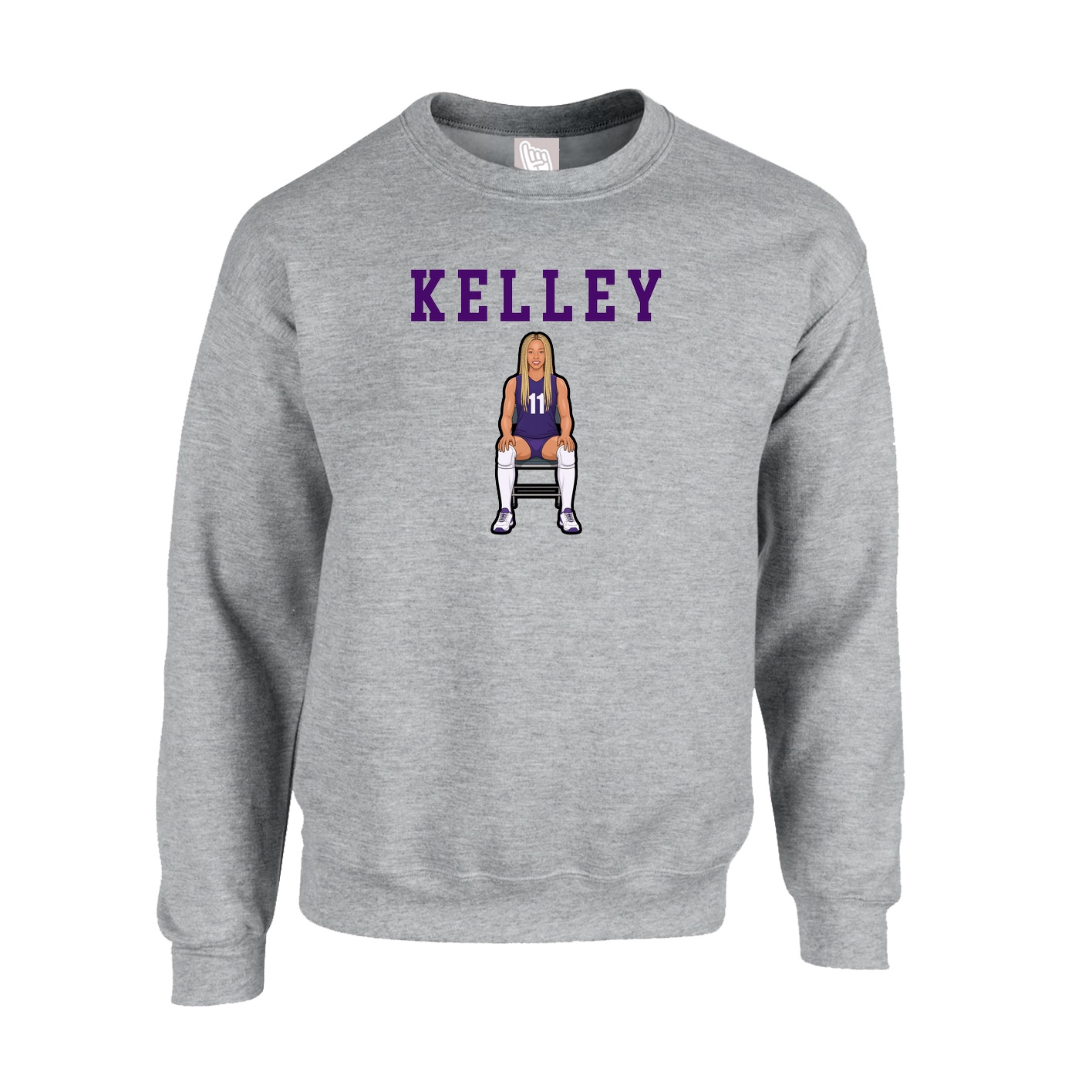 Fleece Crew — Shirsey in Grey