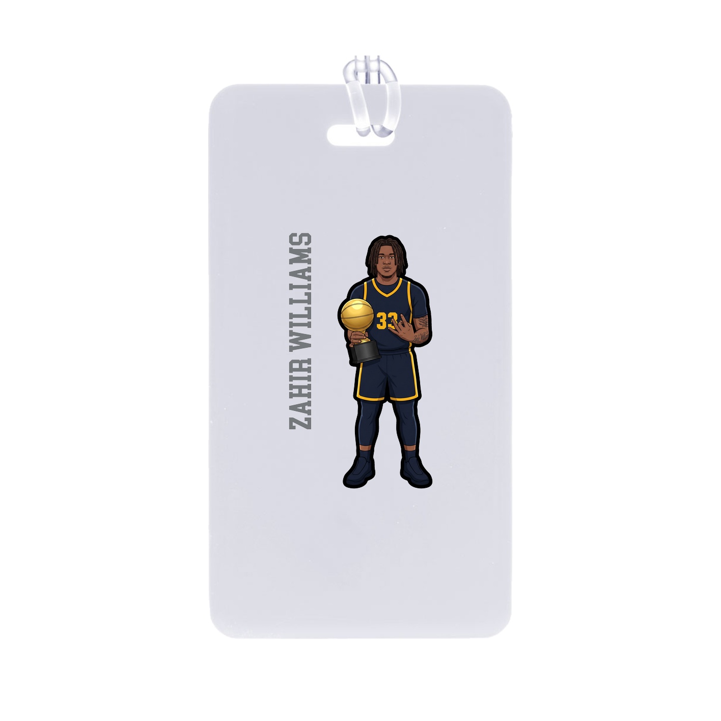 Bag Tag — Name Vertical in Classic