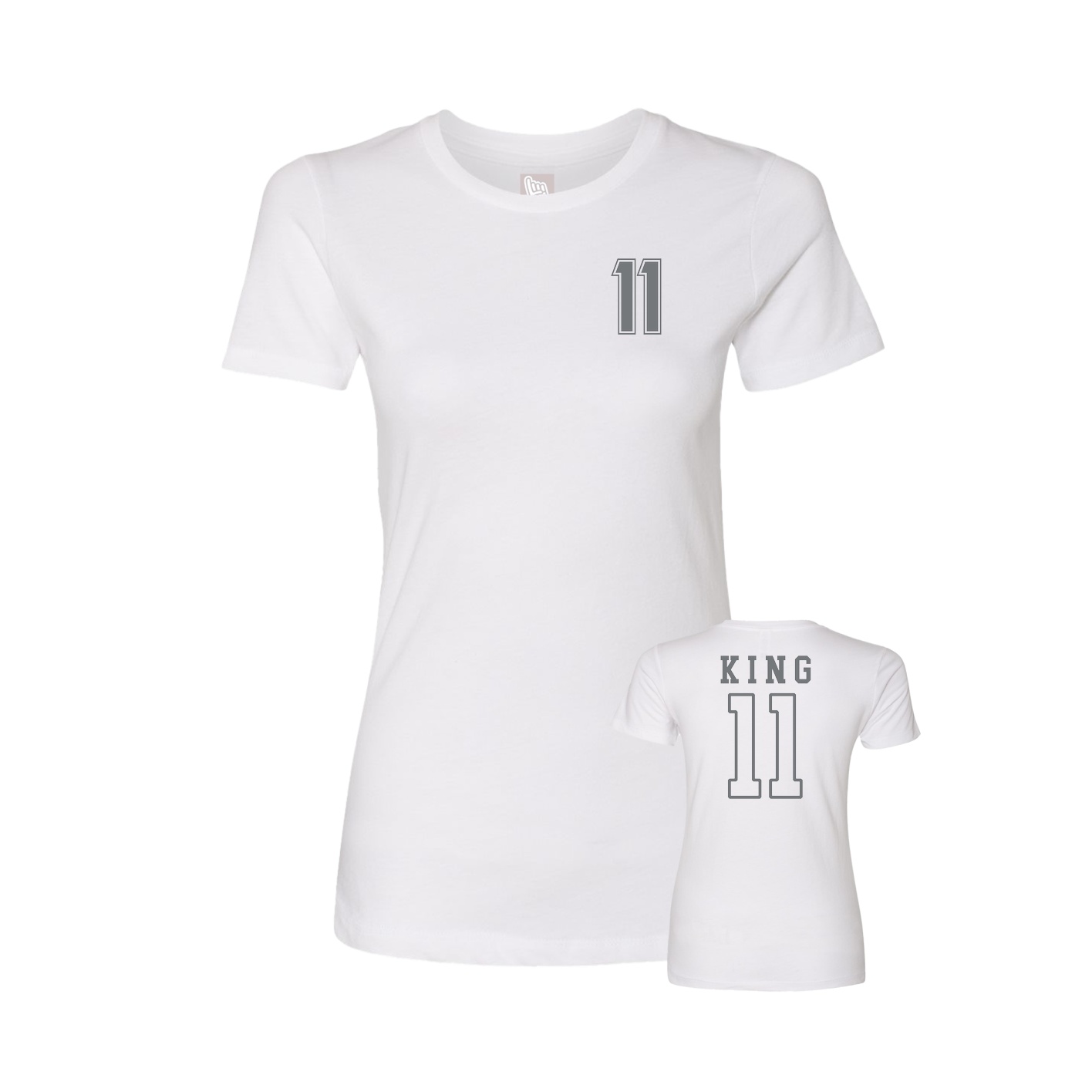 Womens Tee — Chest Back in White