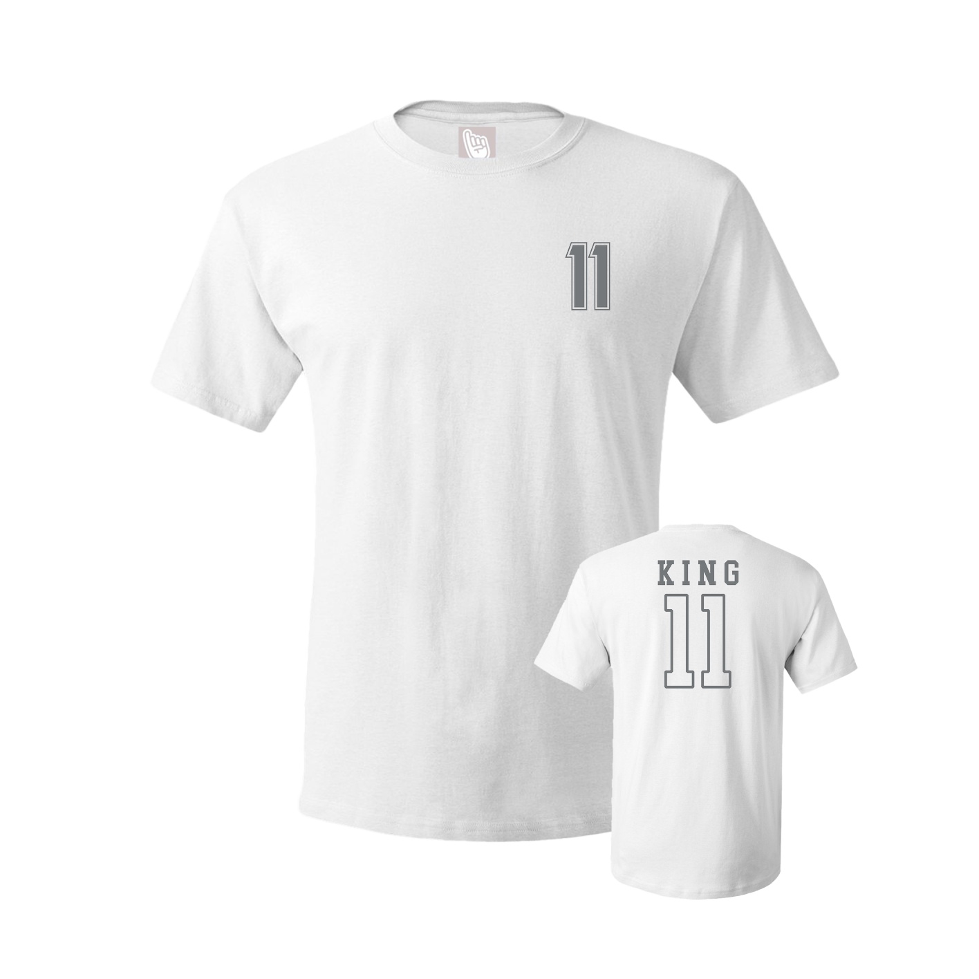 Youth Tee — Chest Back in White