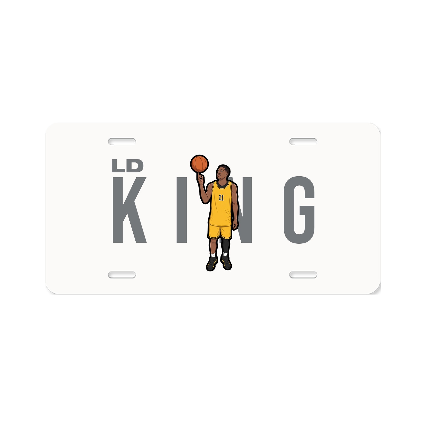 License Plate — Player Name in Classic