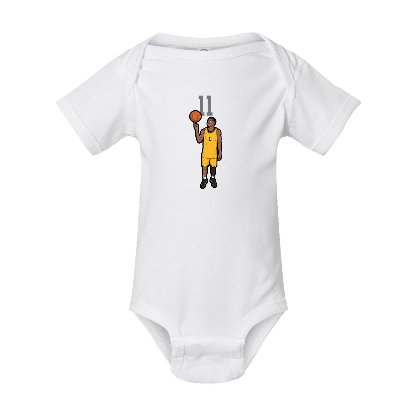 Baby Onesie — Number Top in White
