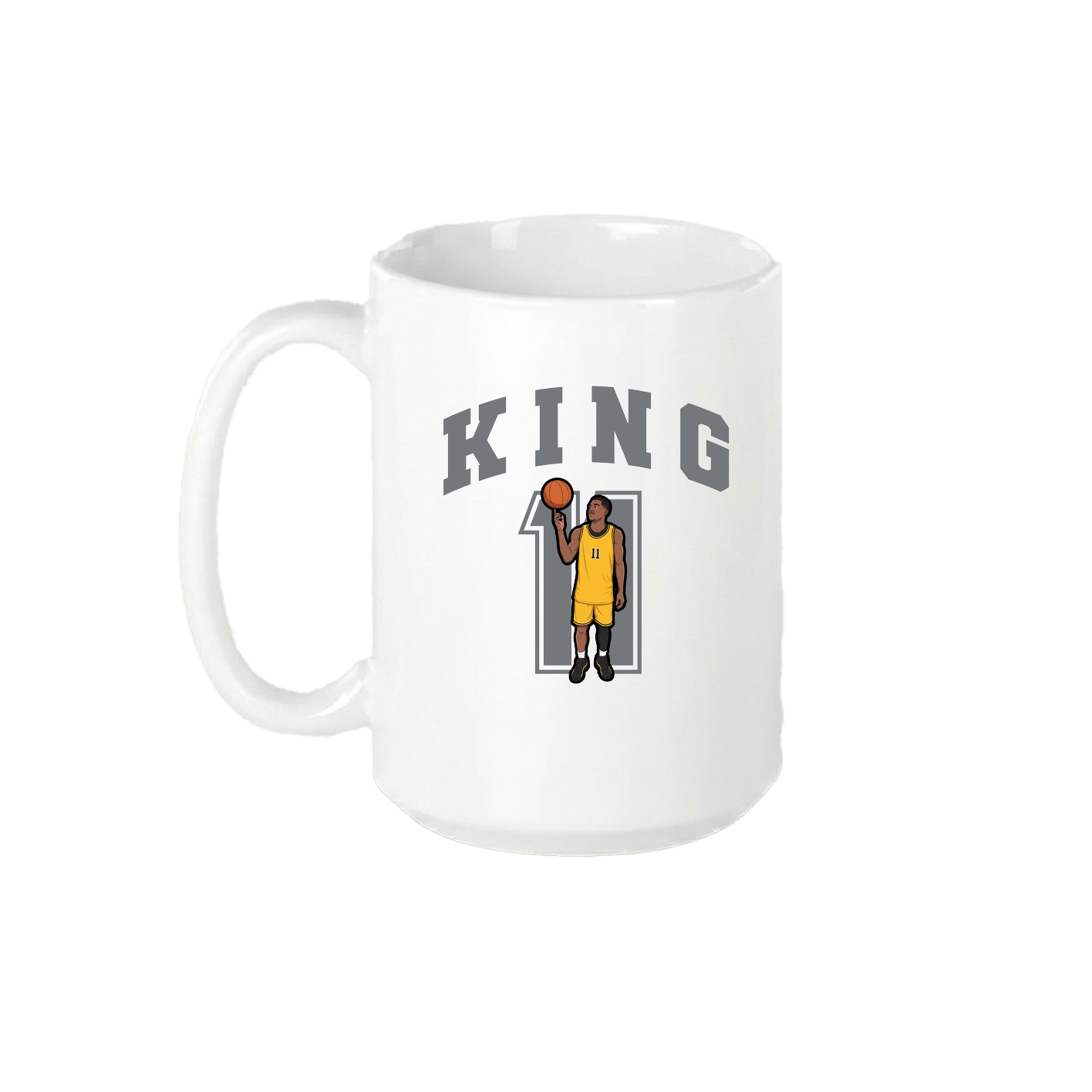 15oz Coffee Mug — Number in White
