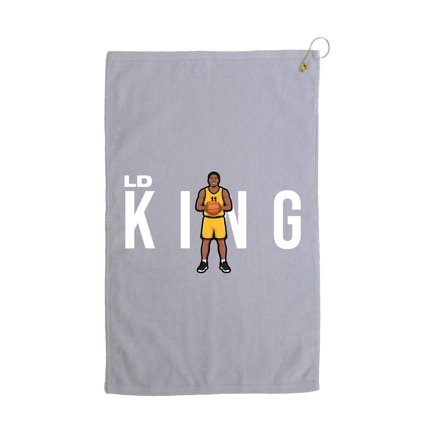Golf Towel — Player Name in Grey