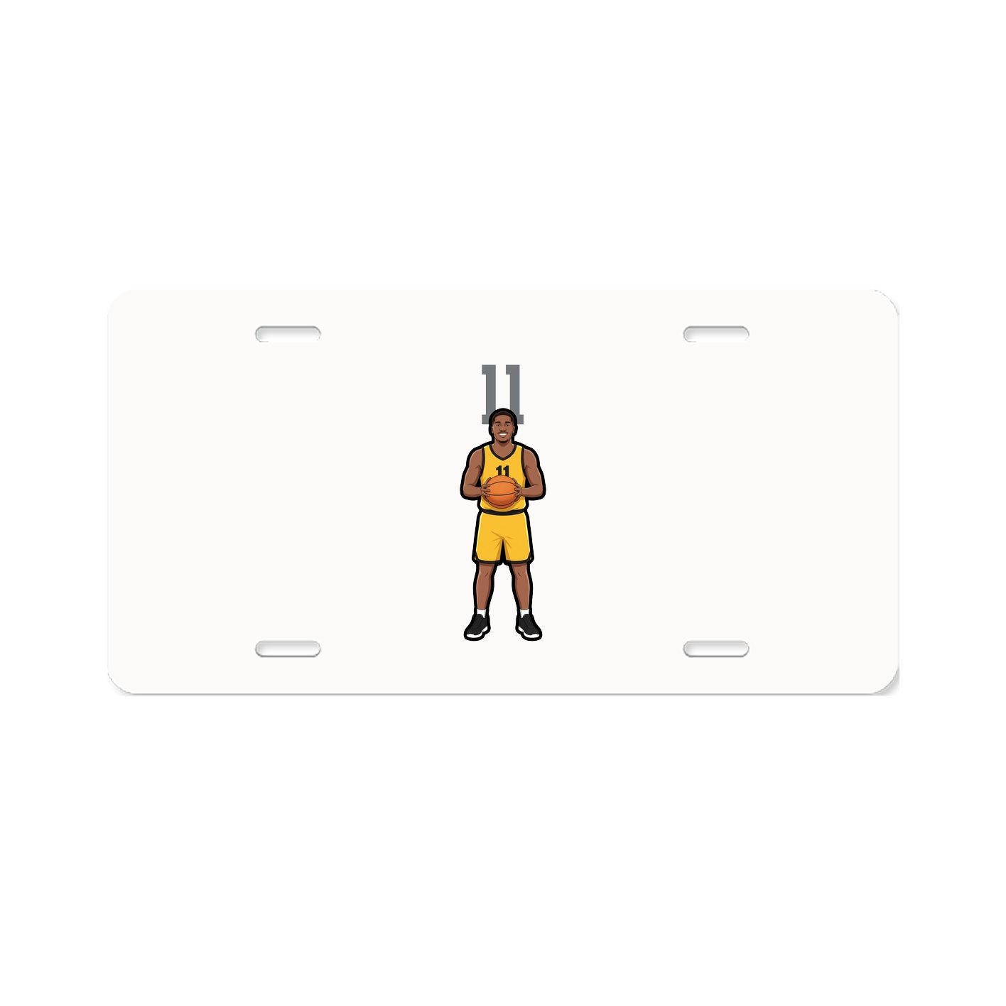 License Plate — Number Top in Classic