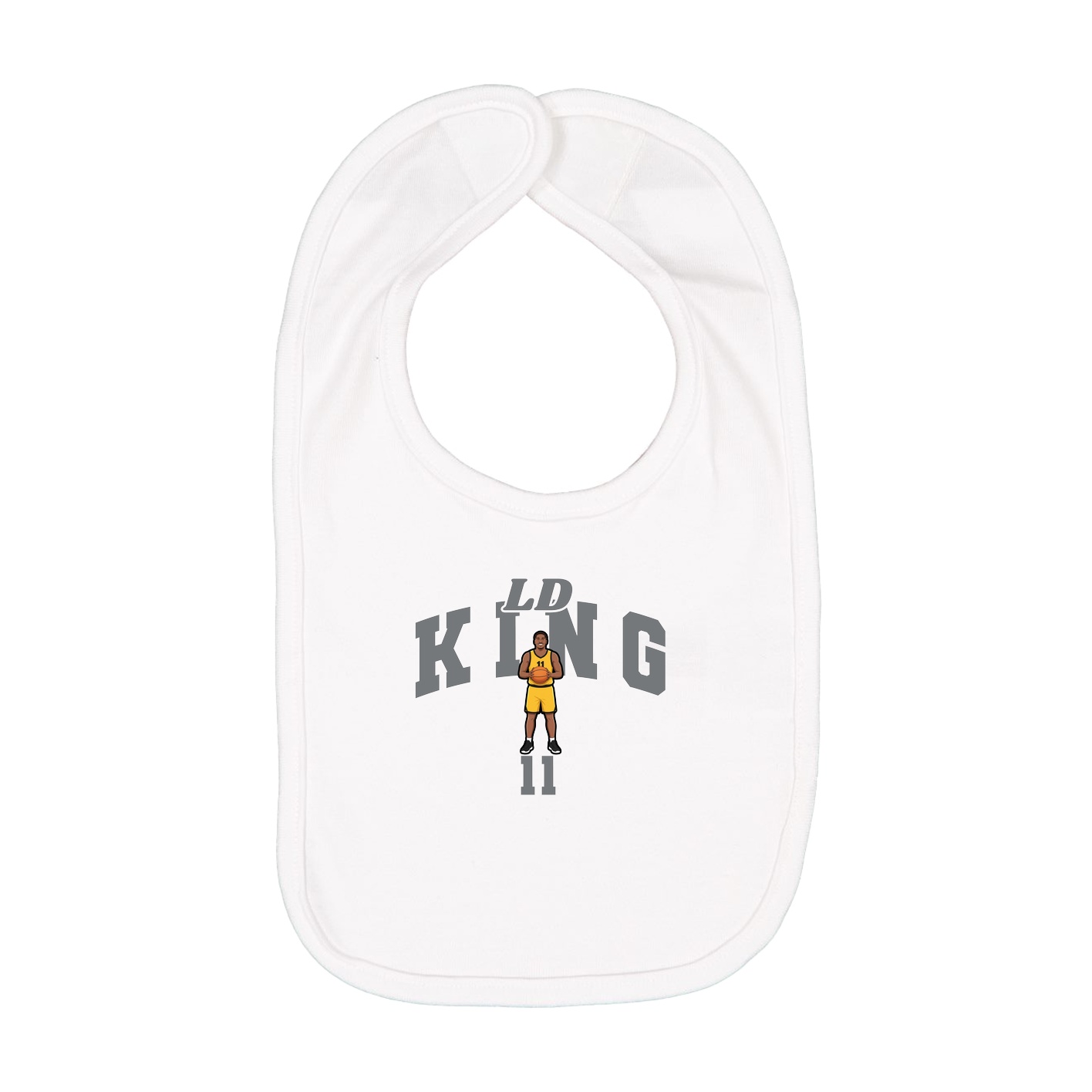 Infant Bib — Signature Arch in White