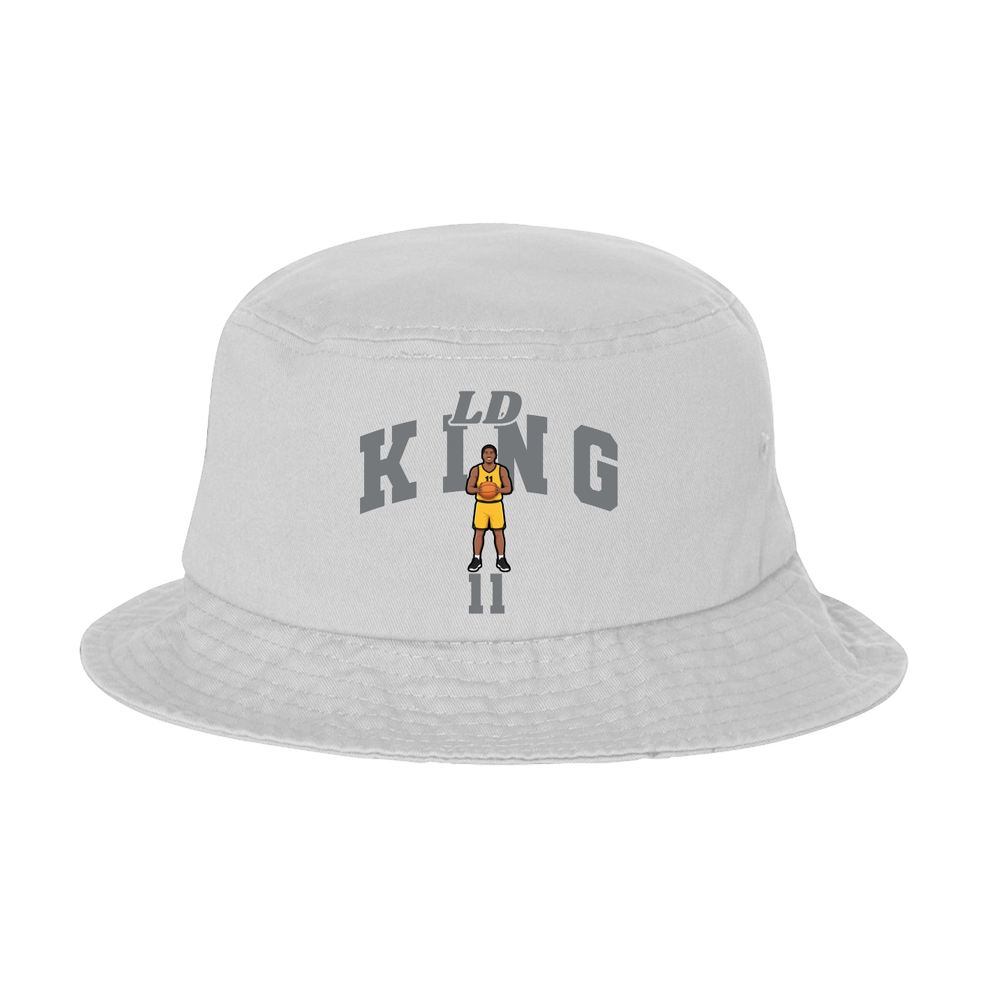 Bucket Cap — Signature Arch in White