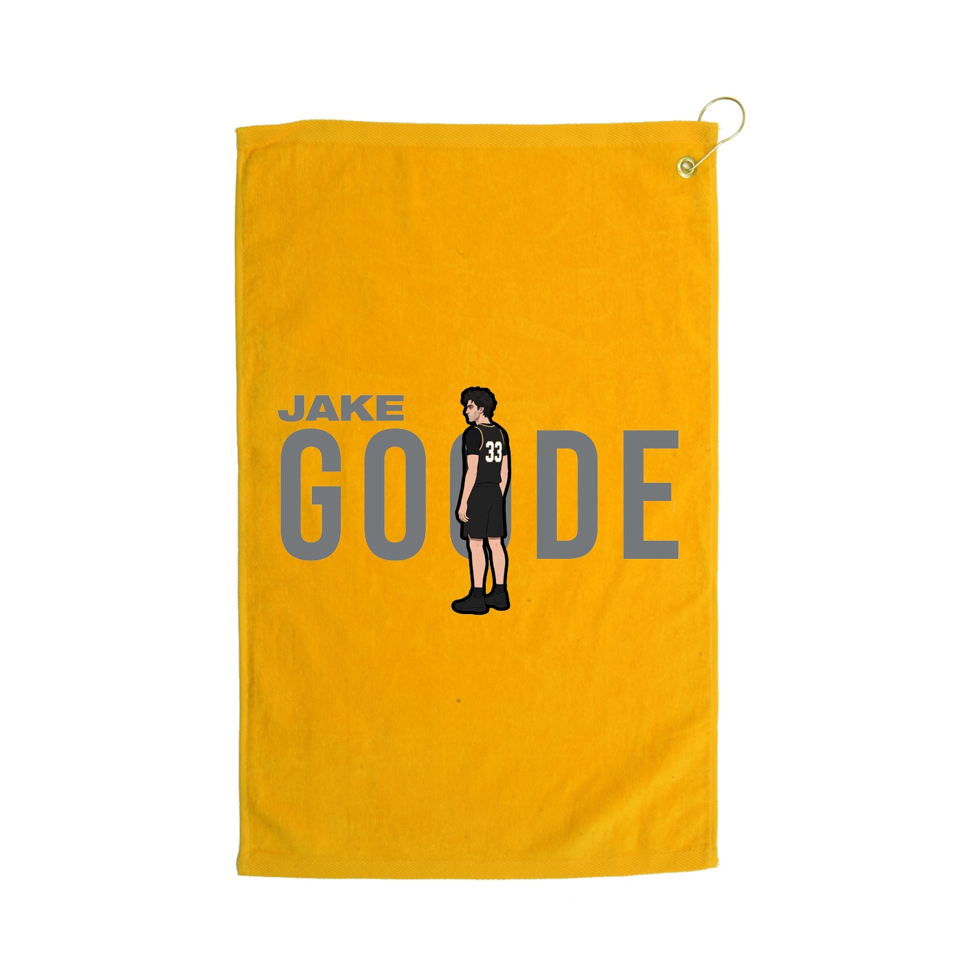 Golf Towel — Player Name in Gold