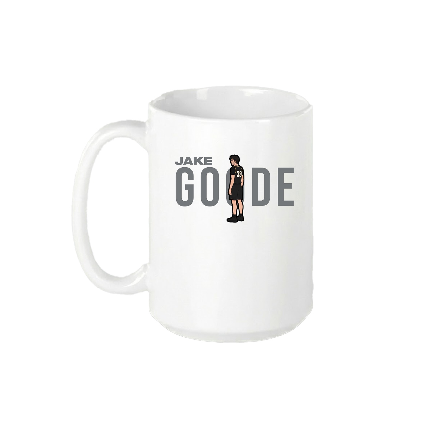 15oz Coffee Mug — Player Name in White