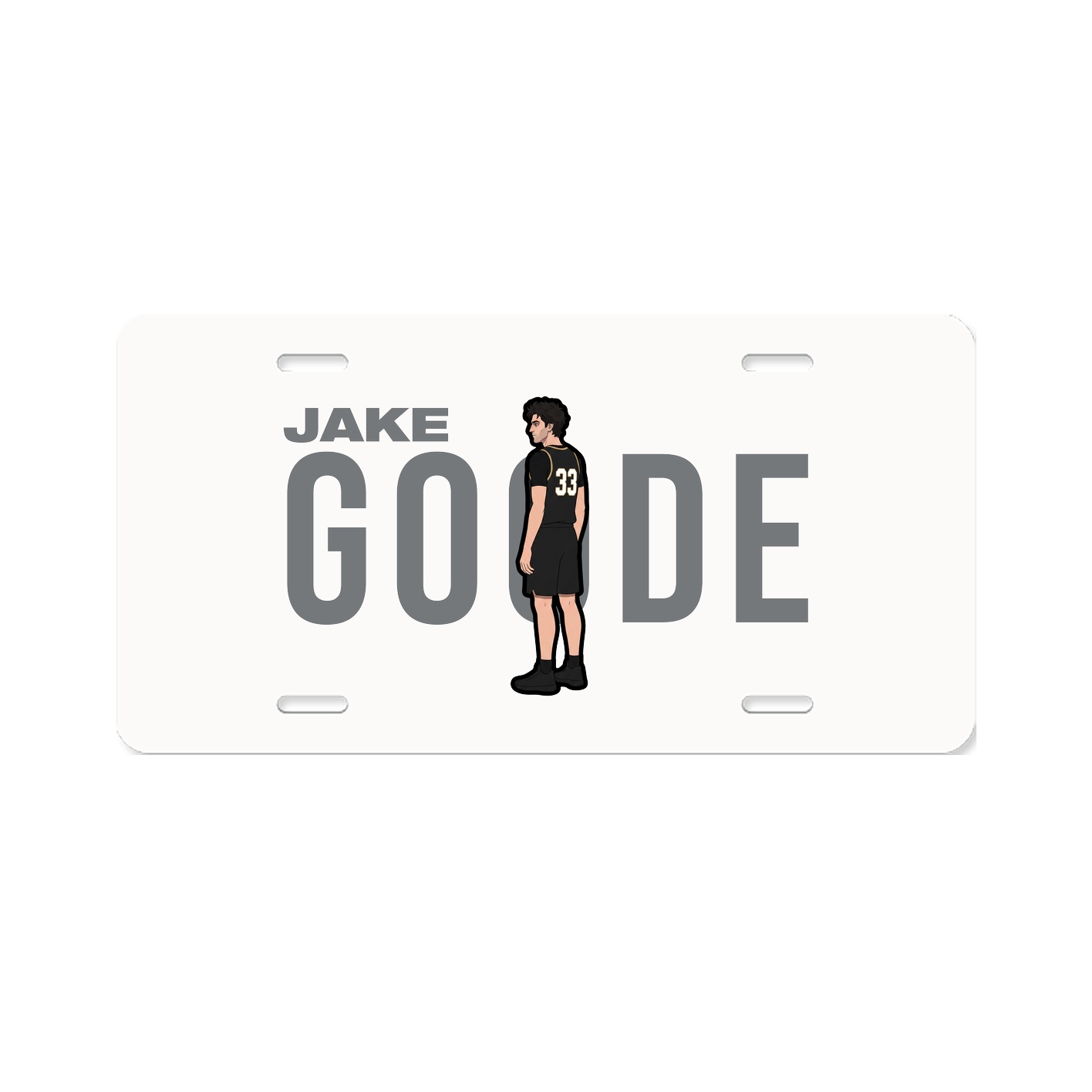 License Plate — Player Name in Classic