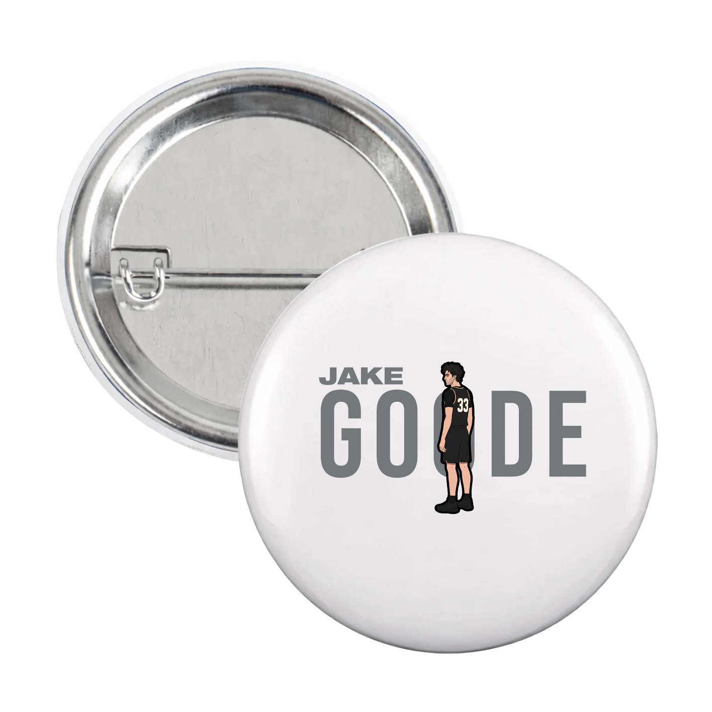 Game Day Button — Player Name in White