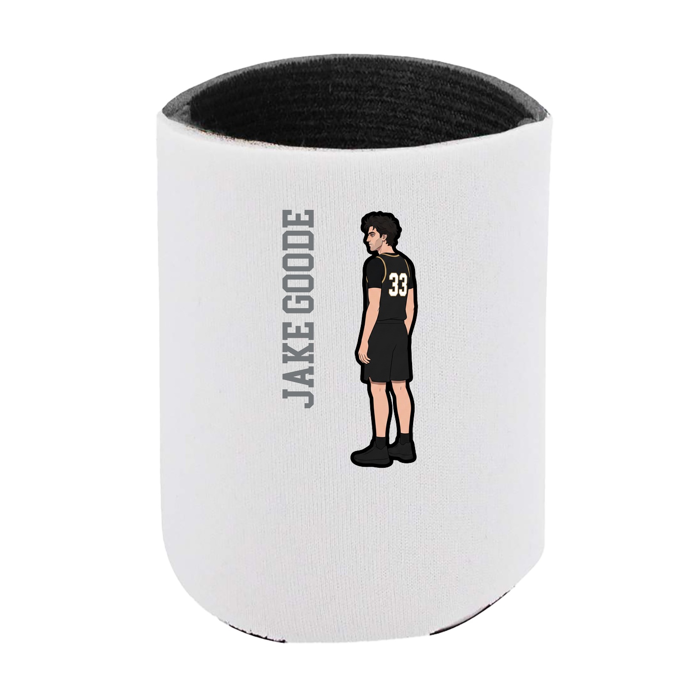 Can Holder — Name Vertical in White