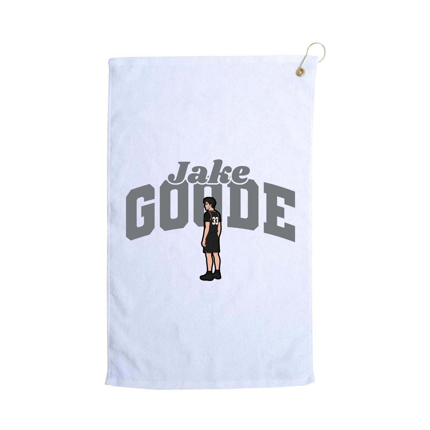 Golf Towel — Signature Arch in White