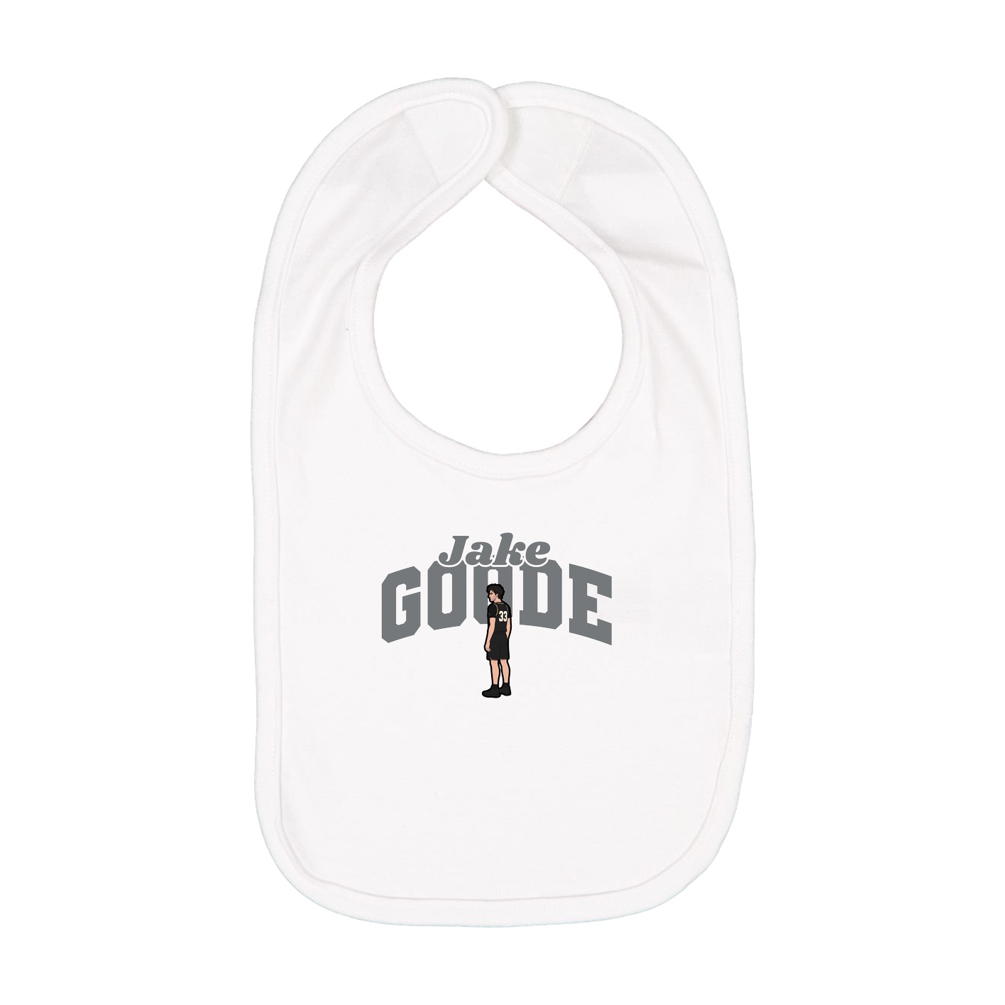 Infant Bib — Signature Arch in White