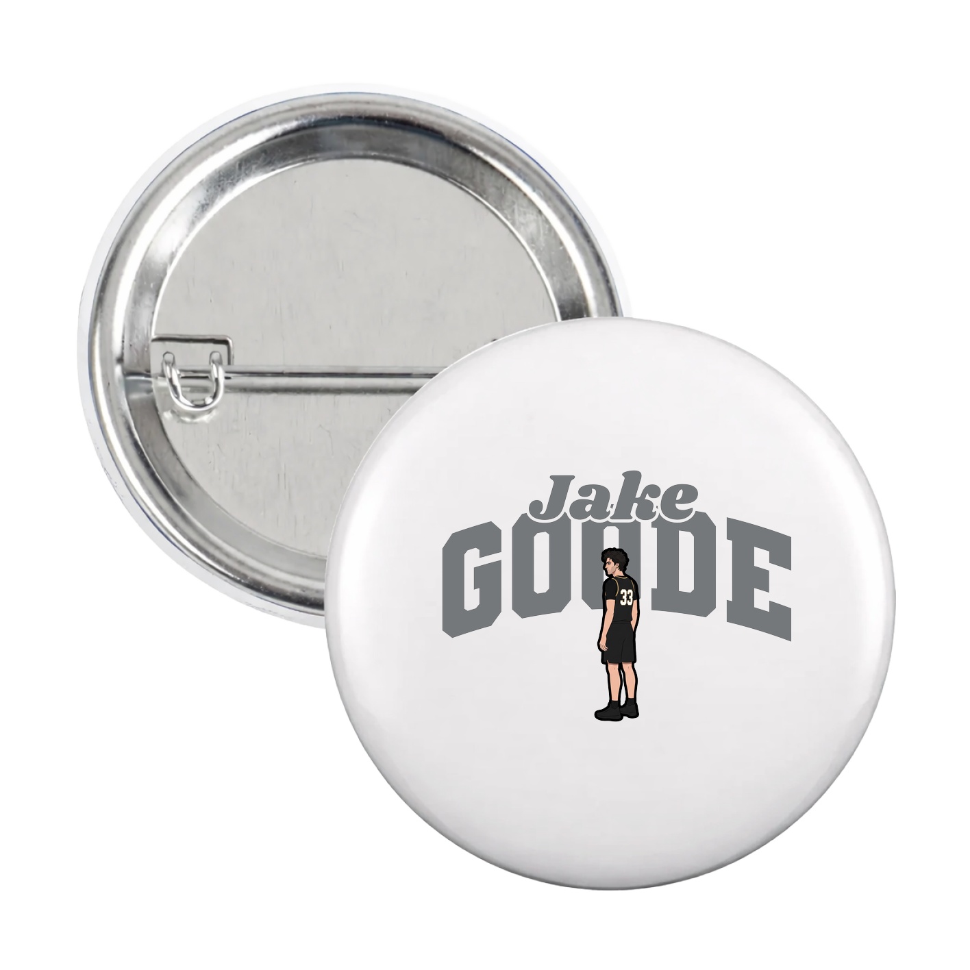 Game Day Button — Signature Arch in White