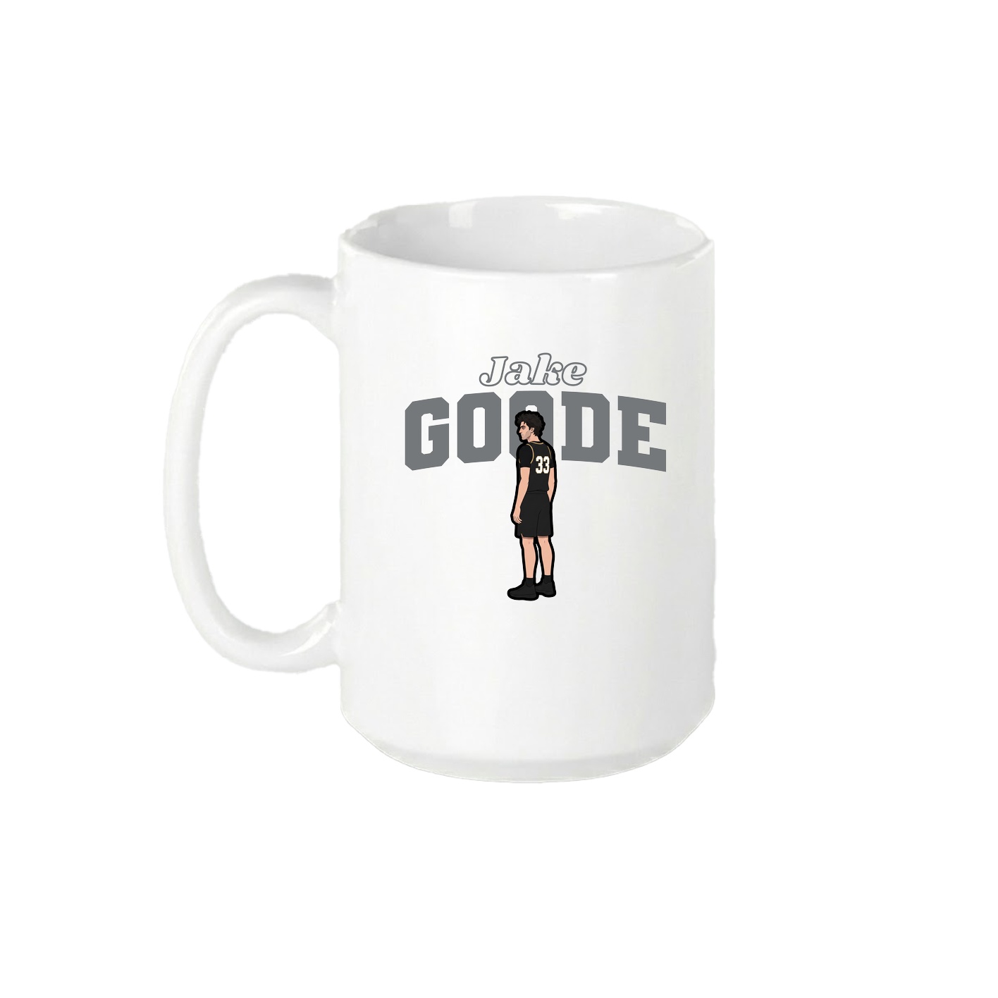 15oz Coffee Mug — Name Arch in White