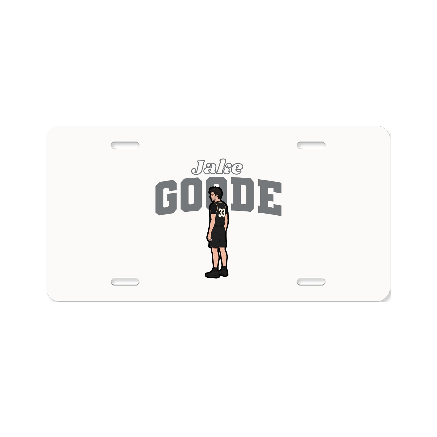 License Plate — Name Arch in Classic
